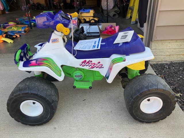 VINTAGE Kawasaki Ninja Power Wheels Powered Ride-On Car Vehicle RARE