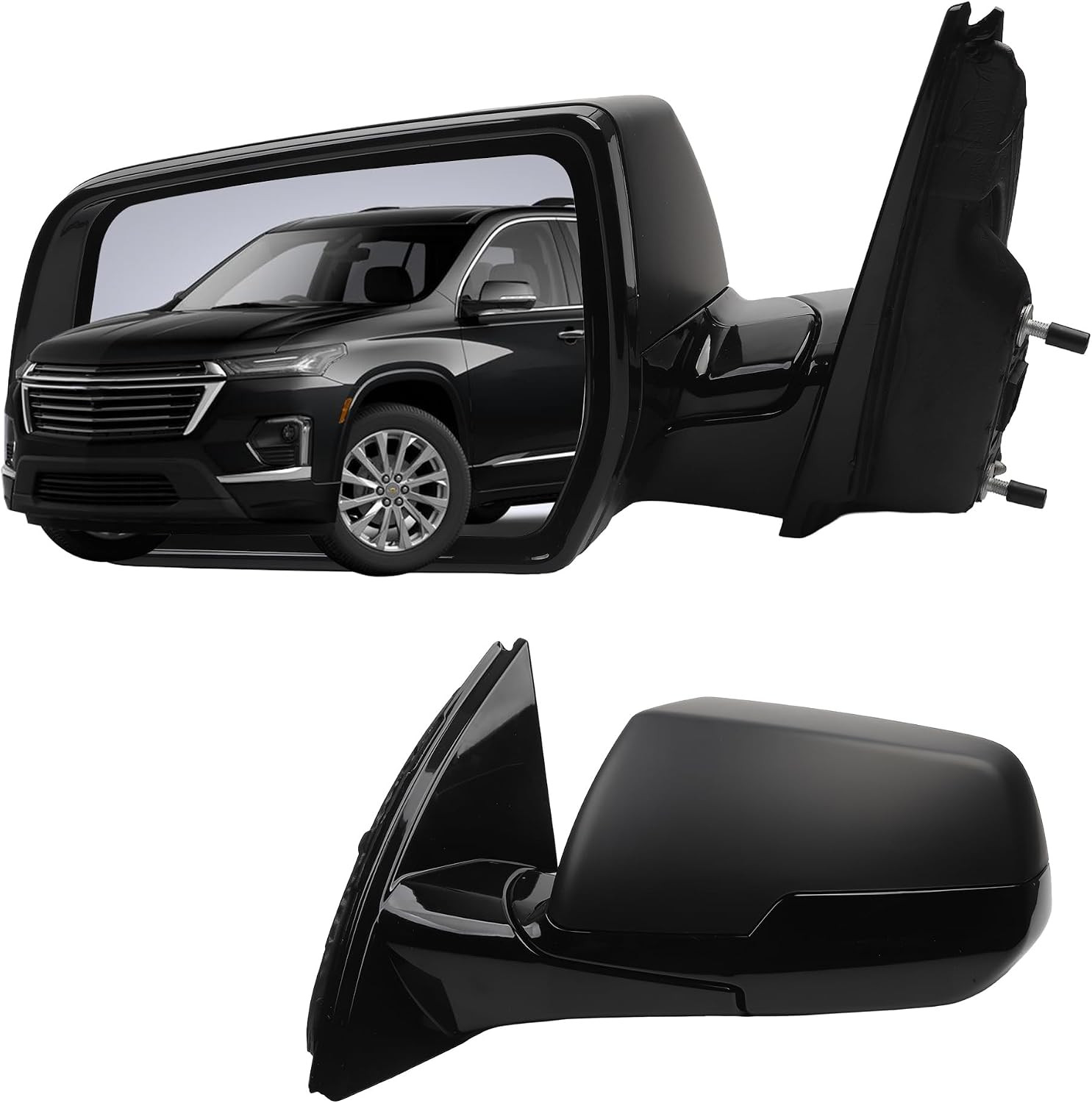 2018-2019 Traverse Driver Side Rear View Mirror 5-Pin–Compatible Replacement