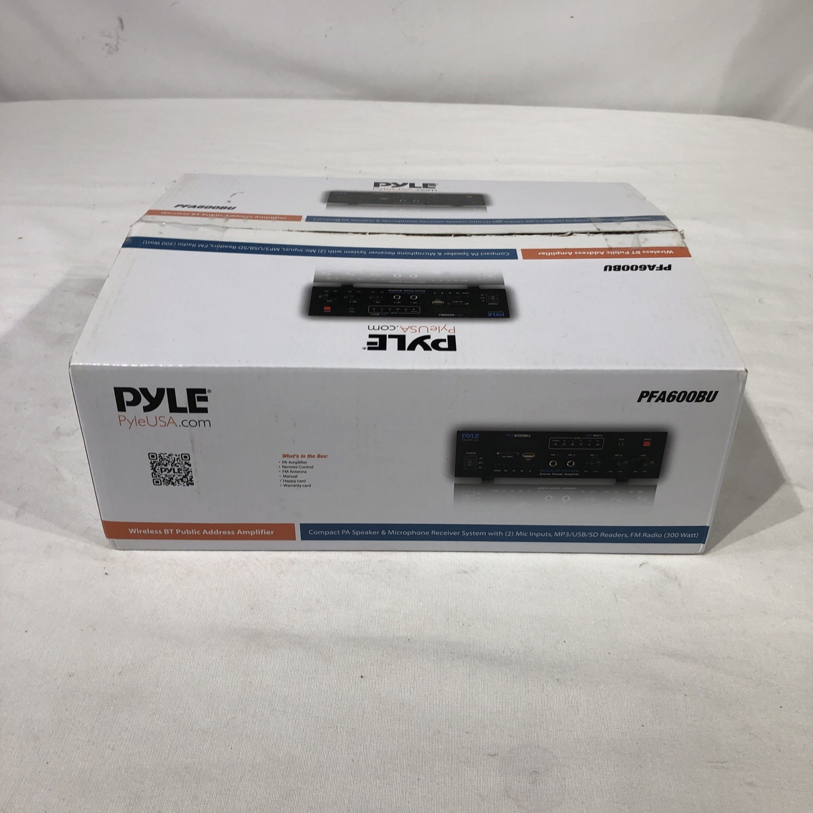 Pyle PFA600BU Karaoke Amplifier Black 300-W Bluetooth 2-Channel with FM Radio Pyle PFA600BU Karaoke Amplifier Black 300-W Bluetooth 2-Channel with FM Radio