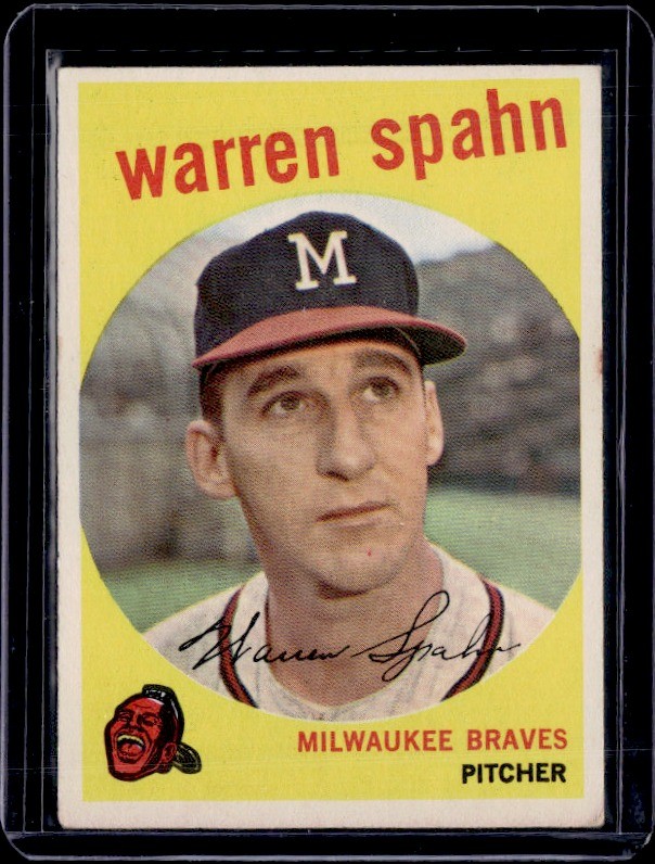 1959 Topps #40b Warren Spahn 1959 Topps #40b Warren Spahn