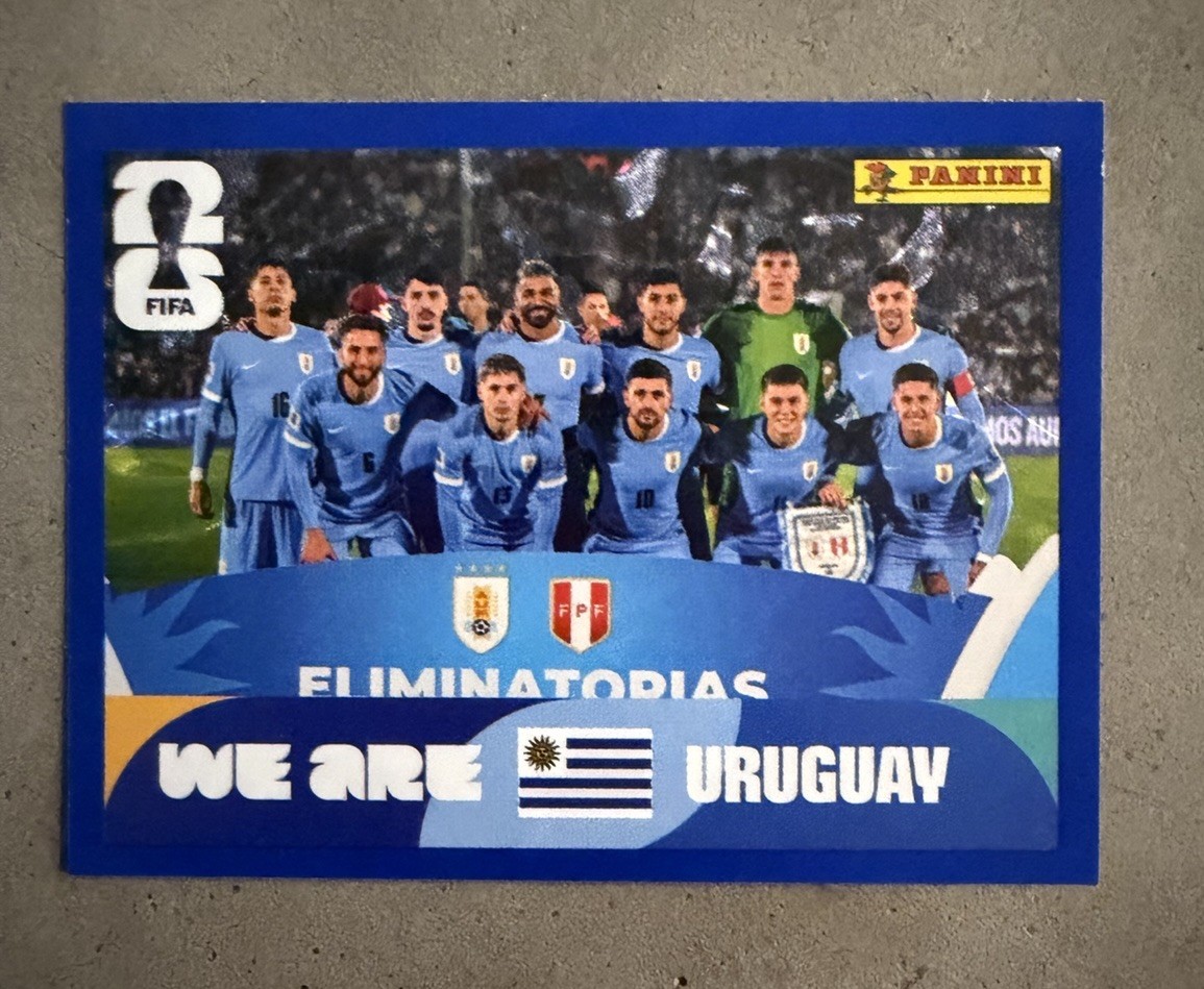 Panini FIFA World Cup 2026 Uruguay Team Picture Sticker URU 13 WE ARE URUGUAY Panini FIFA World Cup 2026 Uruguay Team Picture Sticker URU 13 WE ARE URUGUAY