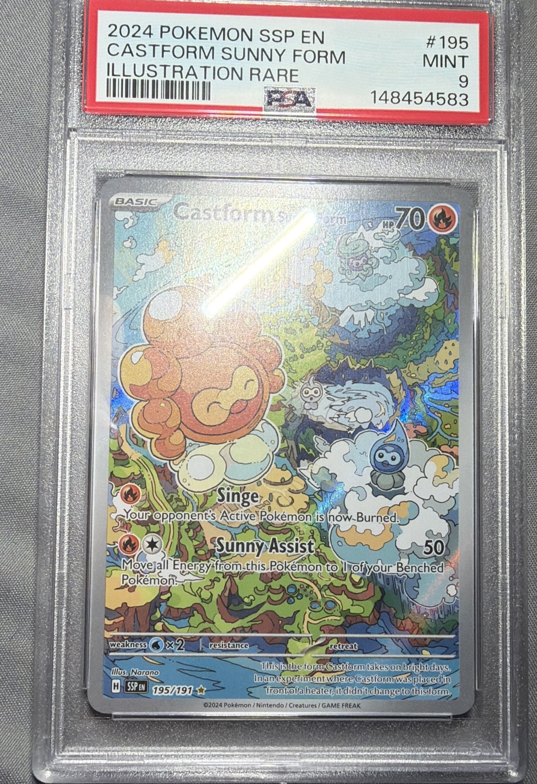 Castform Sunny Form 195/191 Sv08: Surging Sparks Holo Castform Sunny Form 195/191 Sv08: Surging Sparks Holo