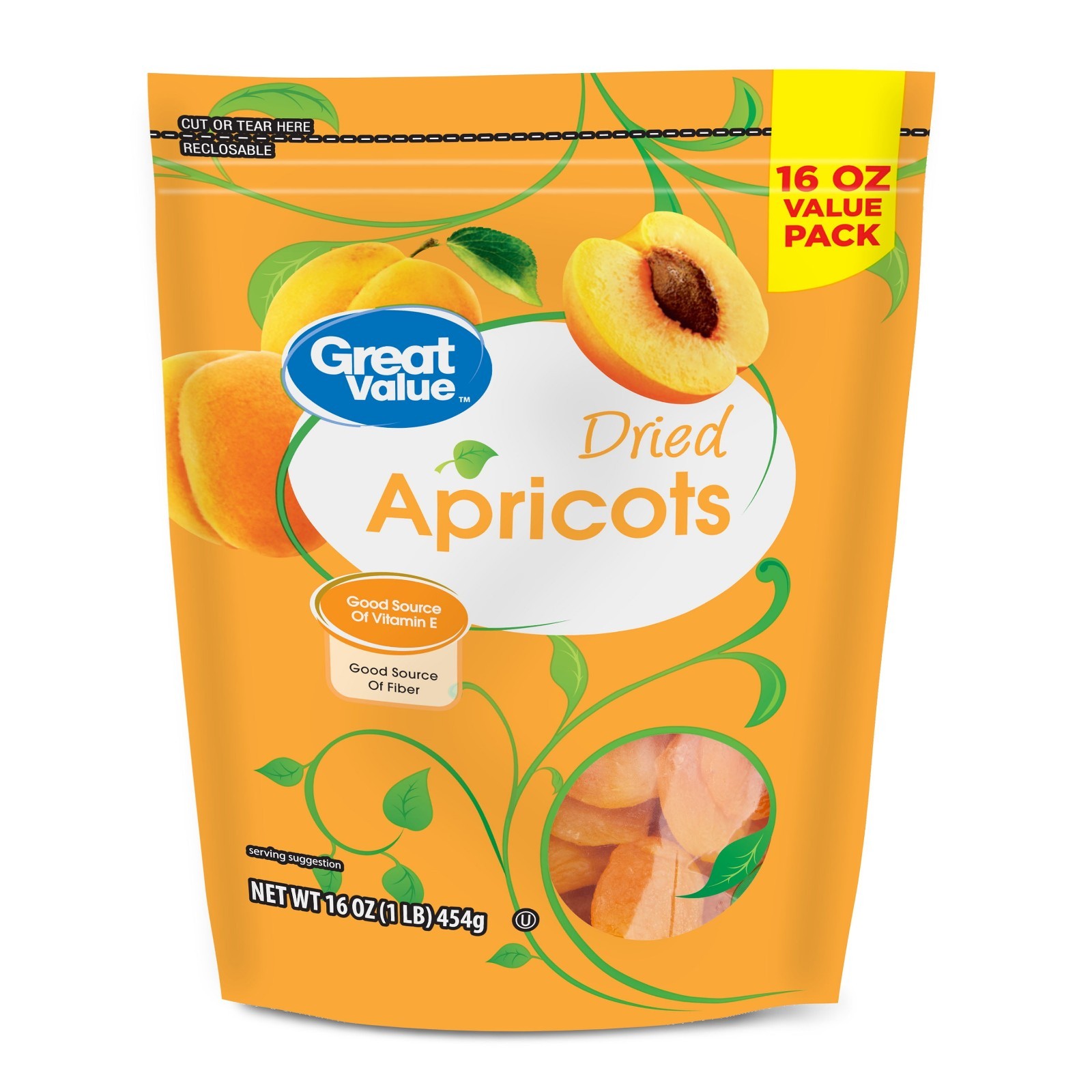 New Great Value Dried Apricots, 16 Oz .. New Great Value Dried Apricots, 16 Oz ..