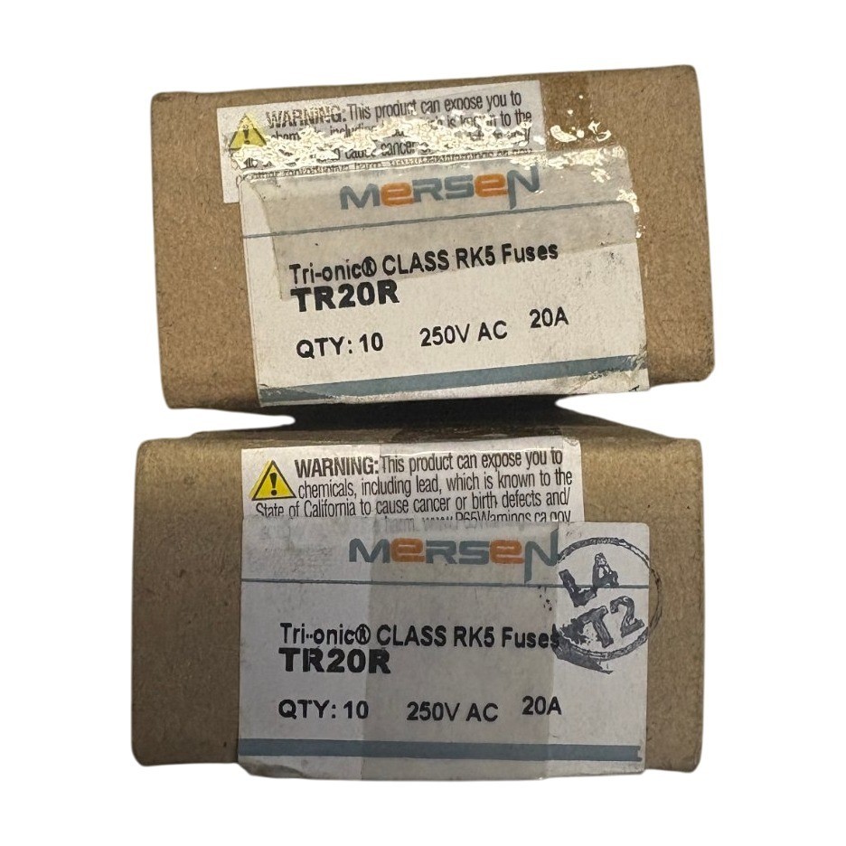 LOT OF 20 Mersen TR20R Tri-Onic Class RK5 20A 250V Time-Delay Fuse