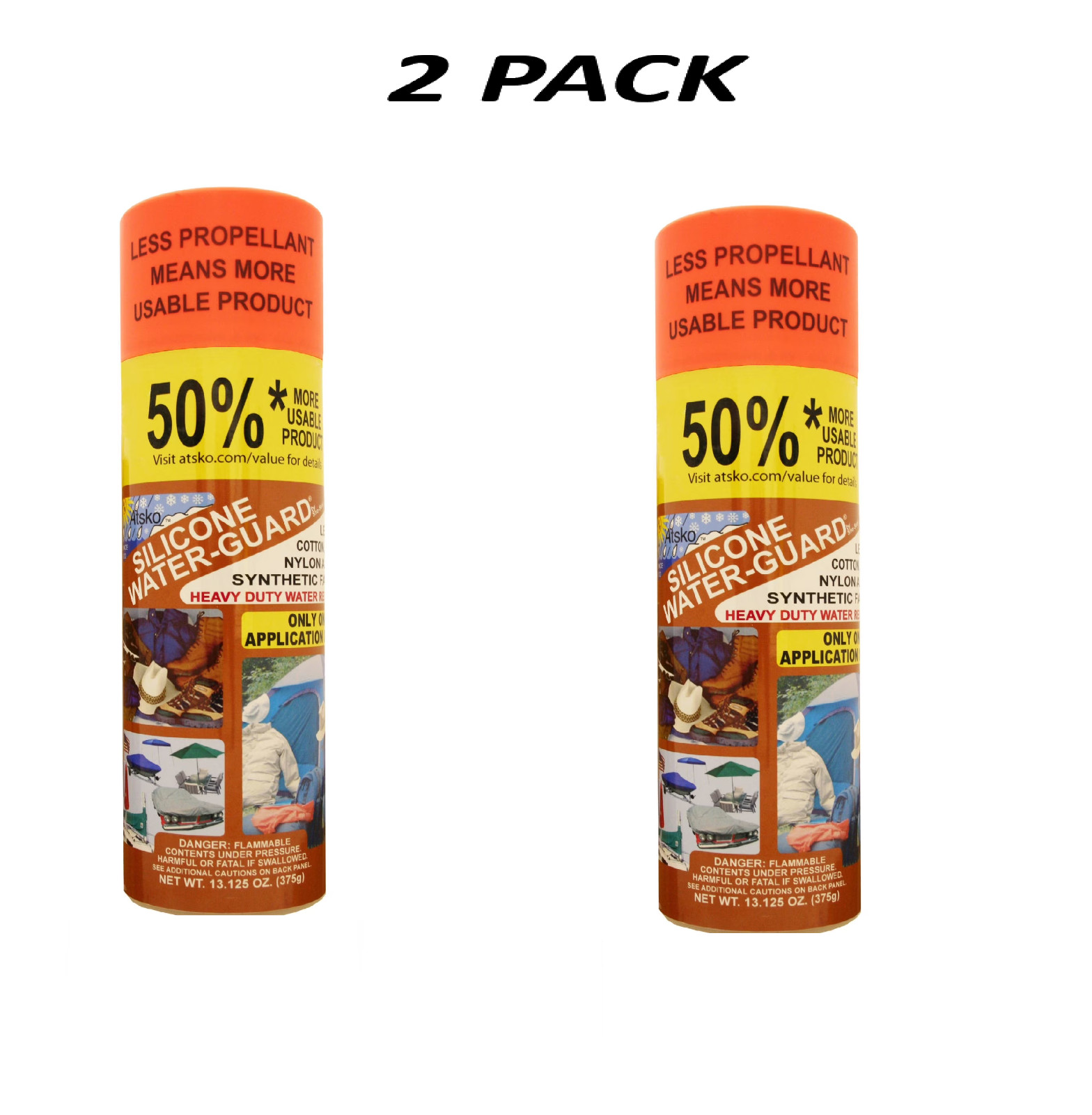 (2 PACK) V.I.P. Silicone Water-Guard Water Repellent, 13.13 Ounces. (2 PACK) V.I.P. Silicone Water-Guard Water Repellent, 13.13 Ounces.