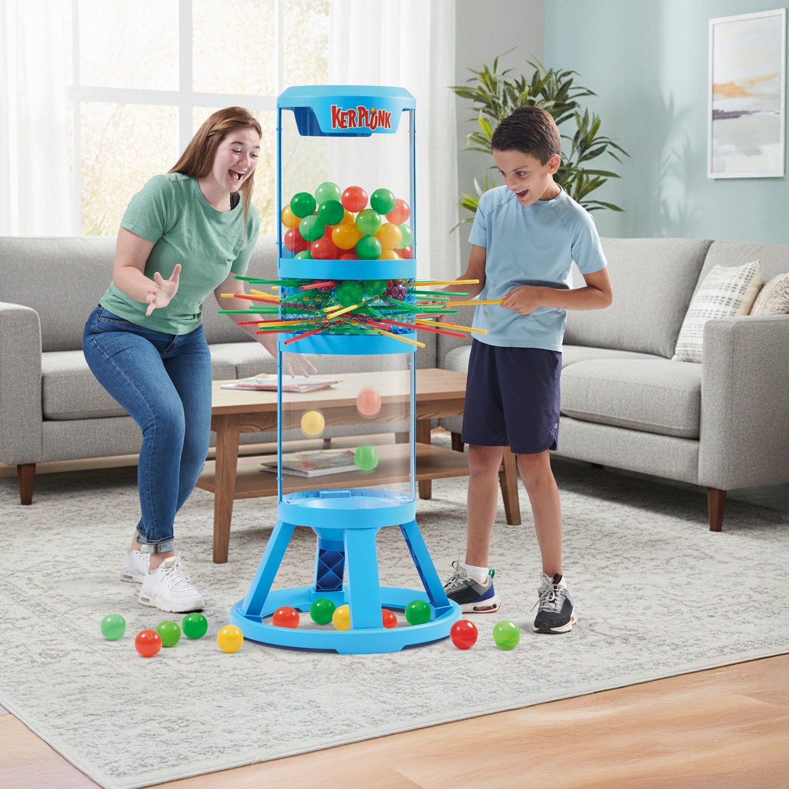Eastpoint Sports 4.6 Ft Tall Giant KerPlunk Game with 60 Oversized Balls and Bag Eastpoint Sports 4.6 Ft Tall Giant KerPlunk Game with 60 Oversized Balls and Bag