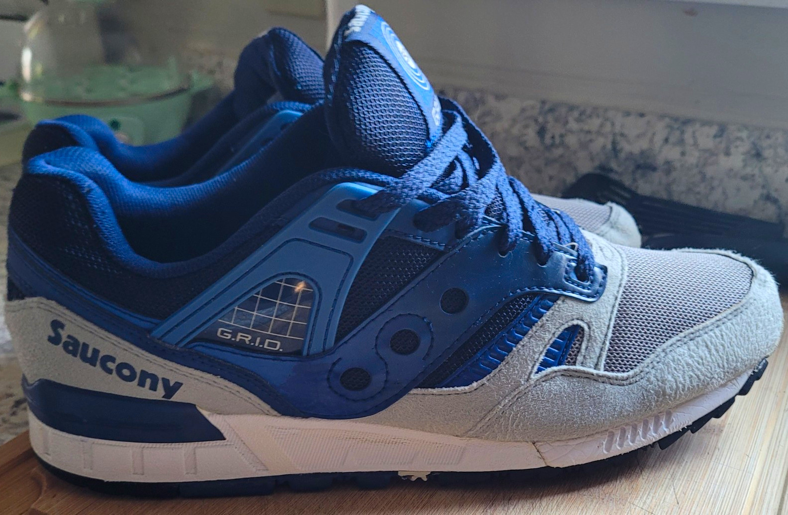 Saucony Grid SD Men’s Low Top Lace-Up Athletic Sneakers Blue/Gray S702171 Saucony Grid SD Men’s Low Top Lace-Up Athletic Sneakers Blue/Gray S702171
