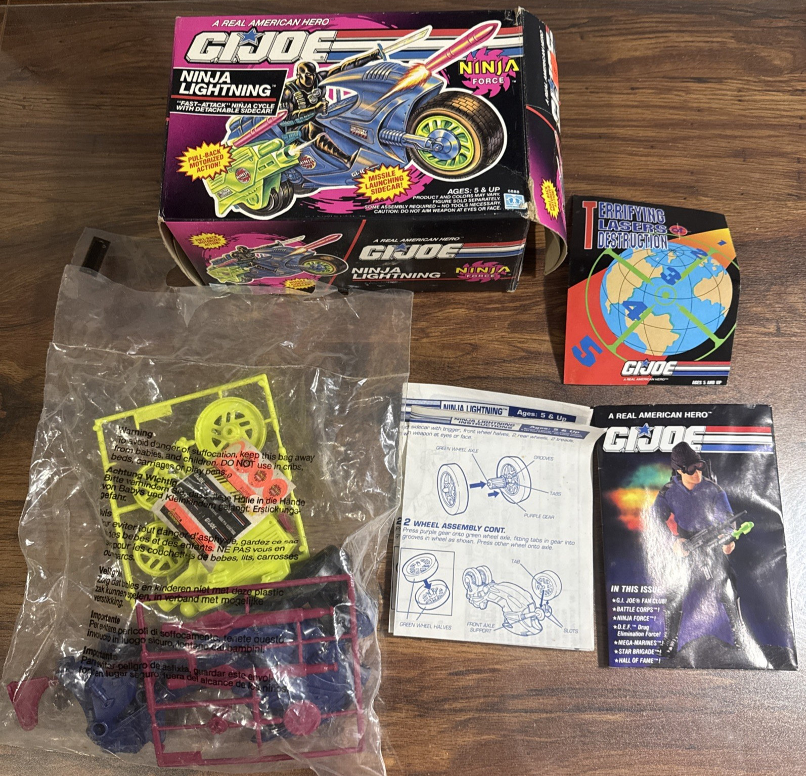 G.I. Joe Ninja Force Ninja Lightning Cycle 1992 New in open box A.R.A.H. Vintage