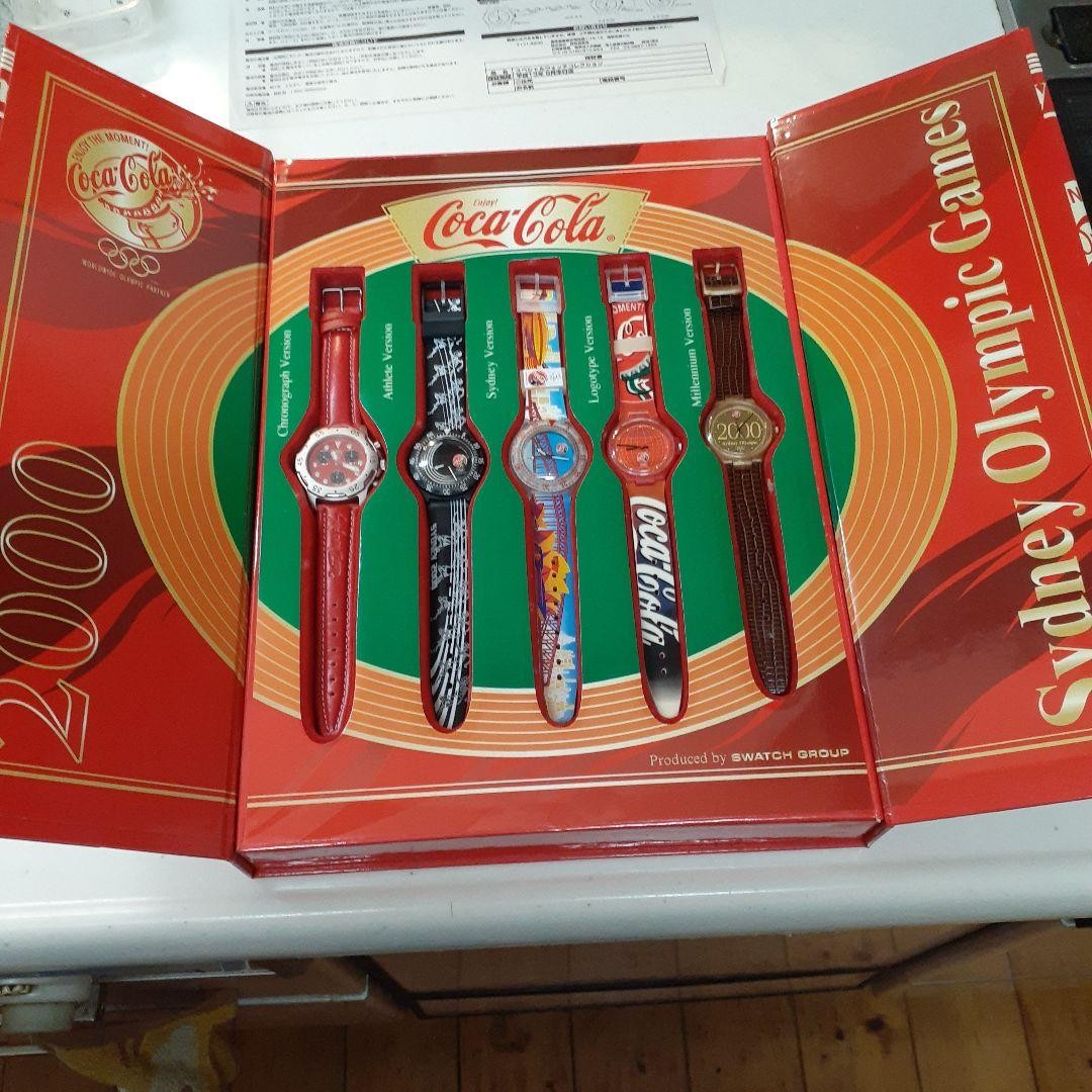 Swatch Coca-Cola Sydney 2000 Olympic Memorial Watch Set 5pcs Limited Edition
