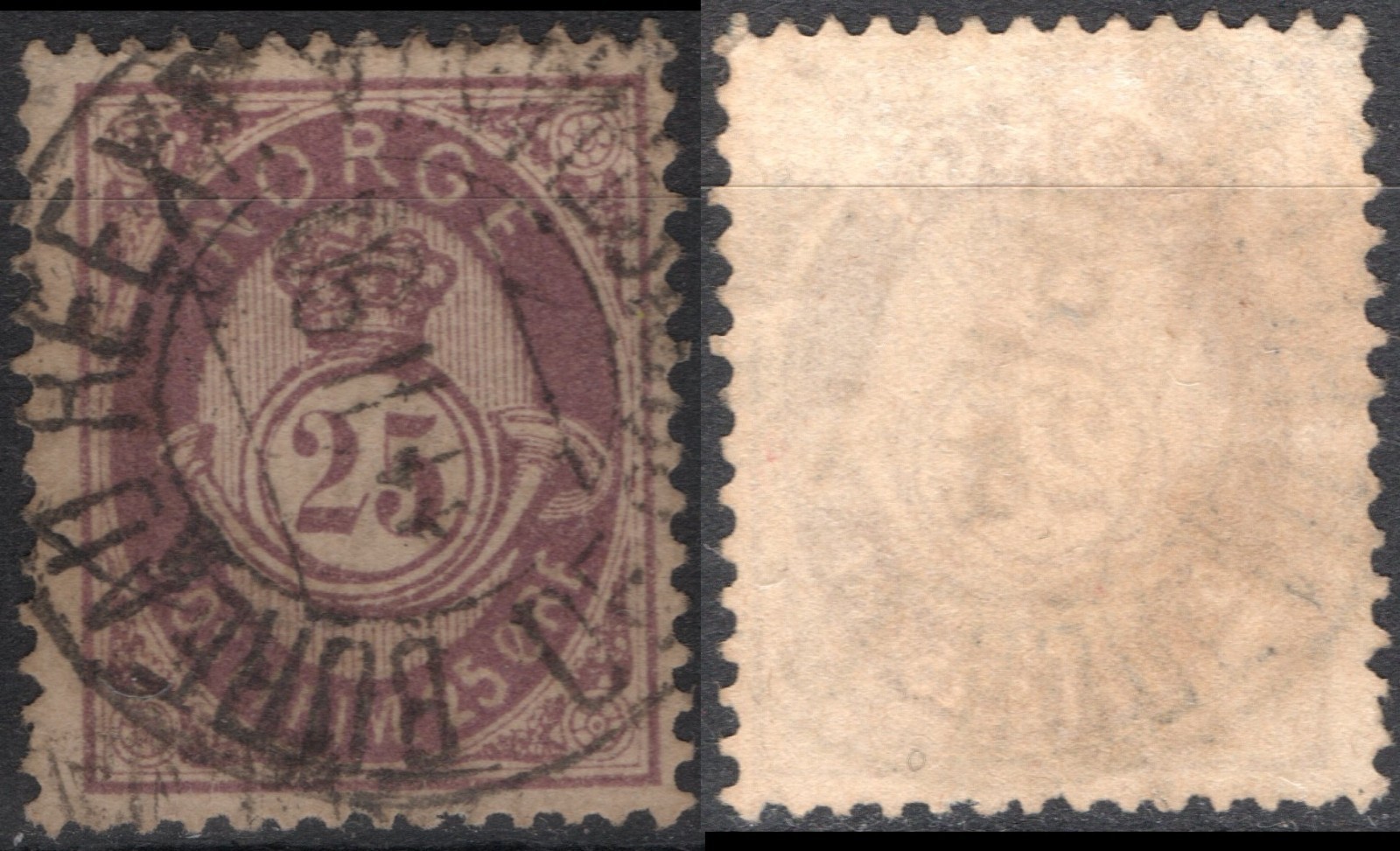 B9-8 Norway 1884 NK 47, BUREAU RÉEXP. / DE CHRISTIANIA 11 II 90, MI 42, SC #45. B9-8 Norway 1884 NK 47, BUREAU RÉEXP. / DE CHRISTIANIA 11 II 90, MI 42, SC #45.