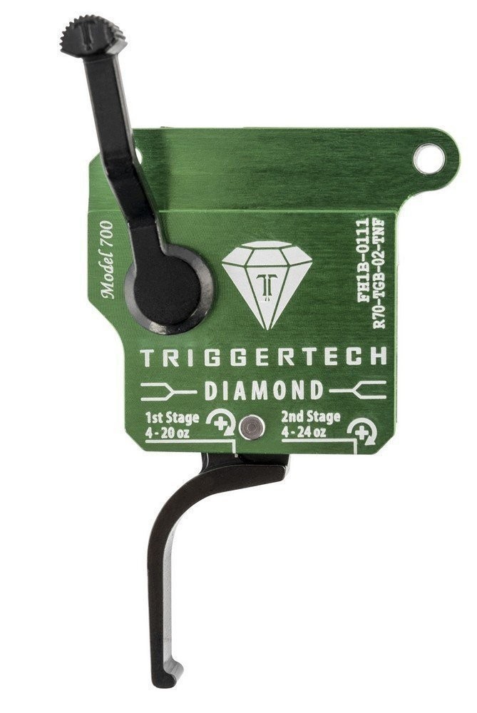 Triggertech Diamond Two Stage Flat Clean Trigger Green/Black - R70TGB02TNF