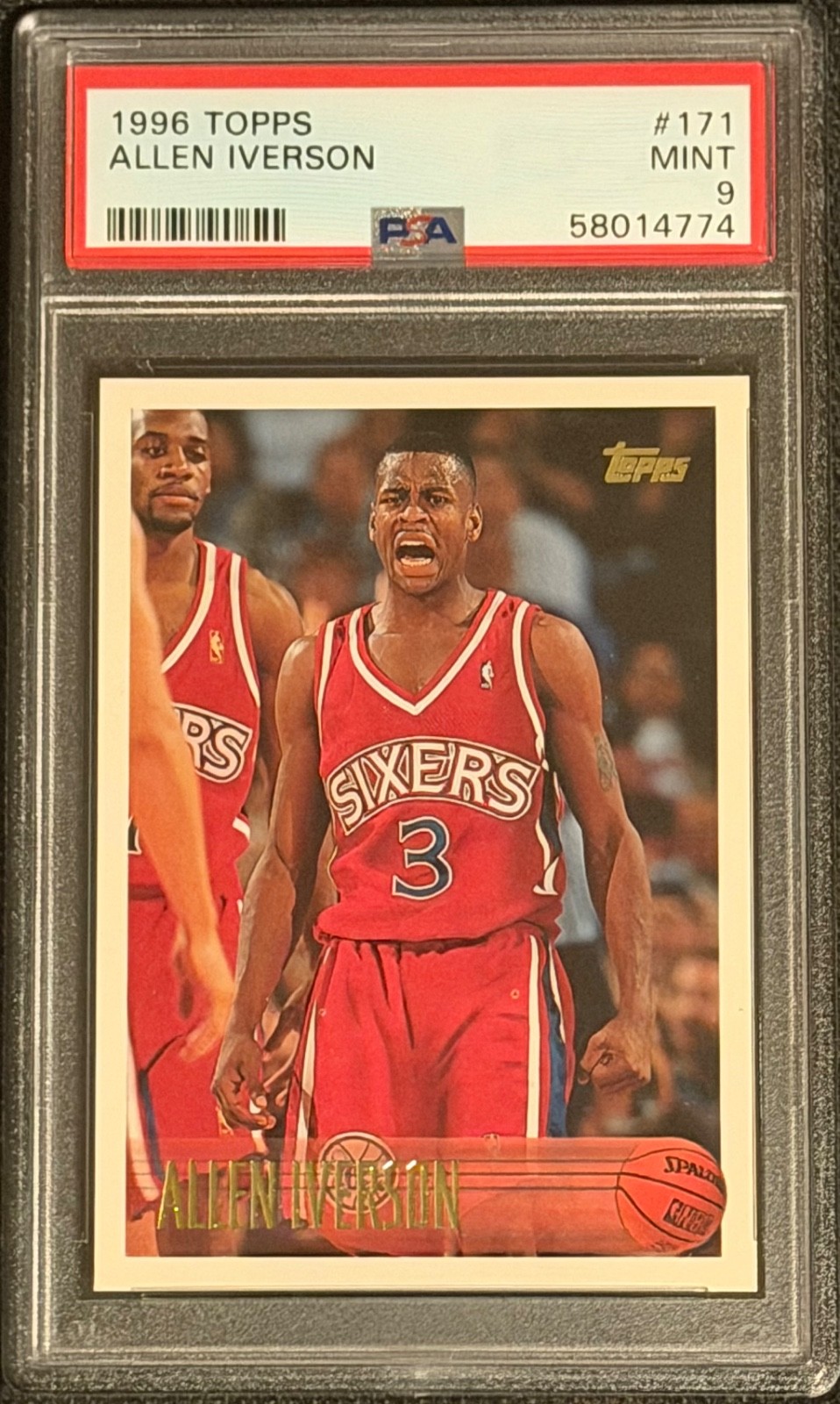 1996-97 Topps #171 Allen Iverson RC PSA 9 MINT 1996-97 Topps #171 Allen Iverson RC PSA 9 MINT