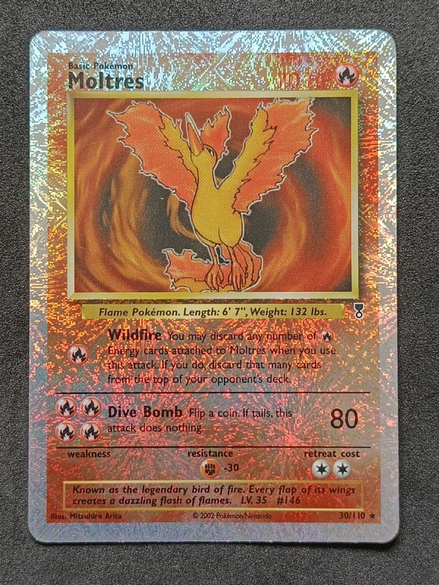 Pokemon TCG Moltres 30/110 Legendary Collection Reverse Holo Vintage WOTC - MP
