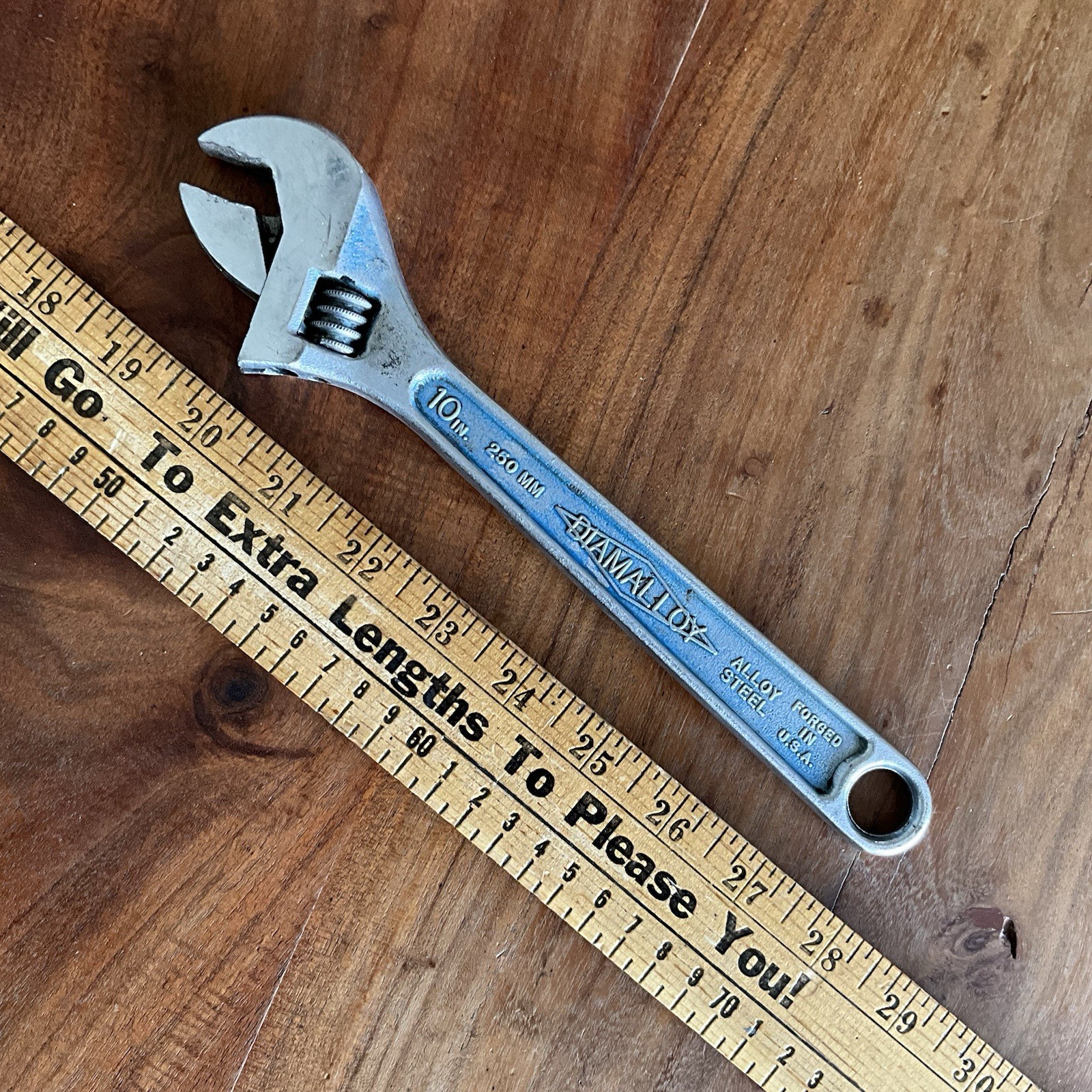 Vintage Diamalloy 10” Adj Wrench USA Diamond Tool & Horseshoe Duluth Minn Works Vintage Diamalloy 10” Adj Wrench USA Diamond Tool & Horseshoe Duluth Minn Works