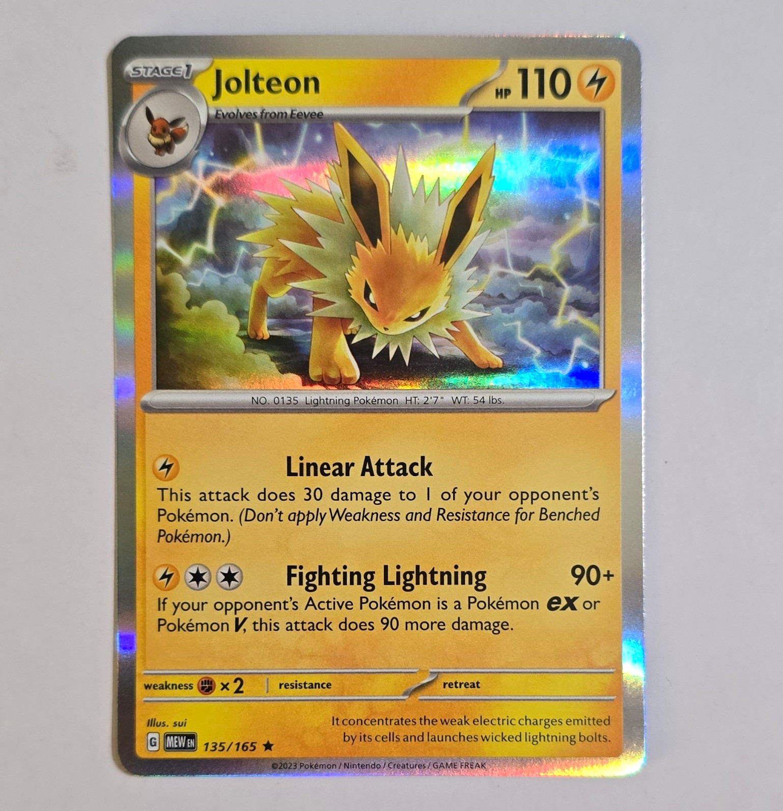 Pokémon TCG Jolteon 029/131 Prismatic Evolutions Holo Rare EN