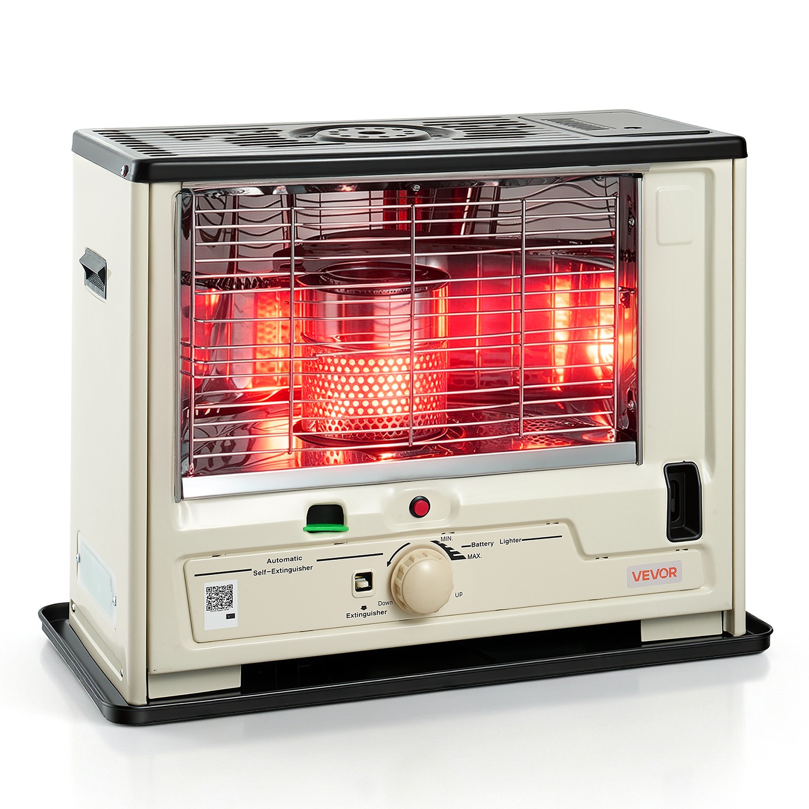 VEVOR Cordless Radiant Kerosene Heater 10000 BTU Portable Space Heater for Home