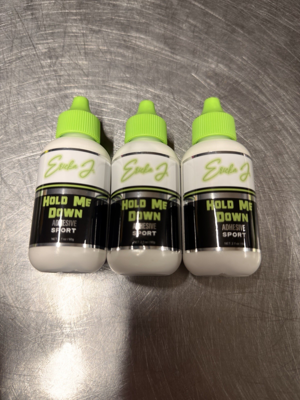 Lot 3x Ericka J Holde Me Down Lace Adhesive (1.34 oz)