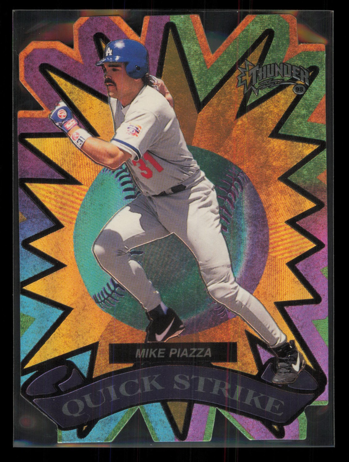 1998 Circa Thunder #9 QS Mike Piazza Quick Strike 1998 Circa Thunder #9 QS Mike Piazza Quick Strike