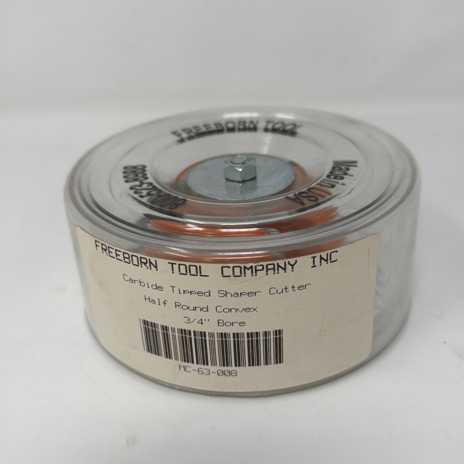 Freeborn MC-63-008 Half Round Convex Carbide Tipped Shaper Cutters - 3/4” Bore Freeborn MC-63-008 Half Round Convex Carbide Tipped Shaper Cutters - 3/4” Bore