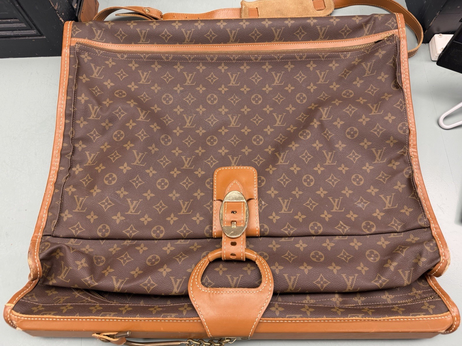 Vintage Louis Vuitton Monogram XL Garment Bag | French Co. Built-In Hanger Vintage Louis Vuitton Monogram XL Garment Bag | French Co. Built-In Hanger