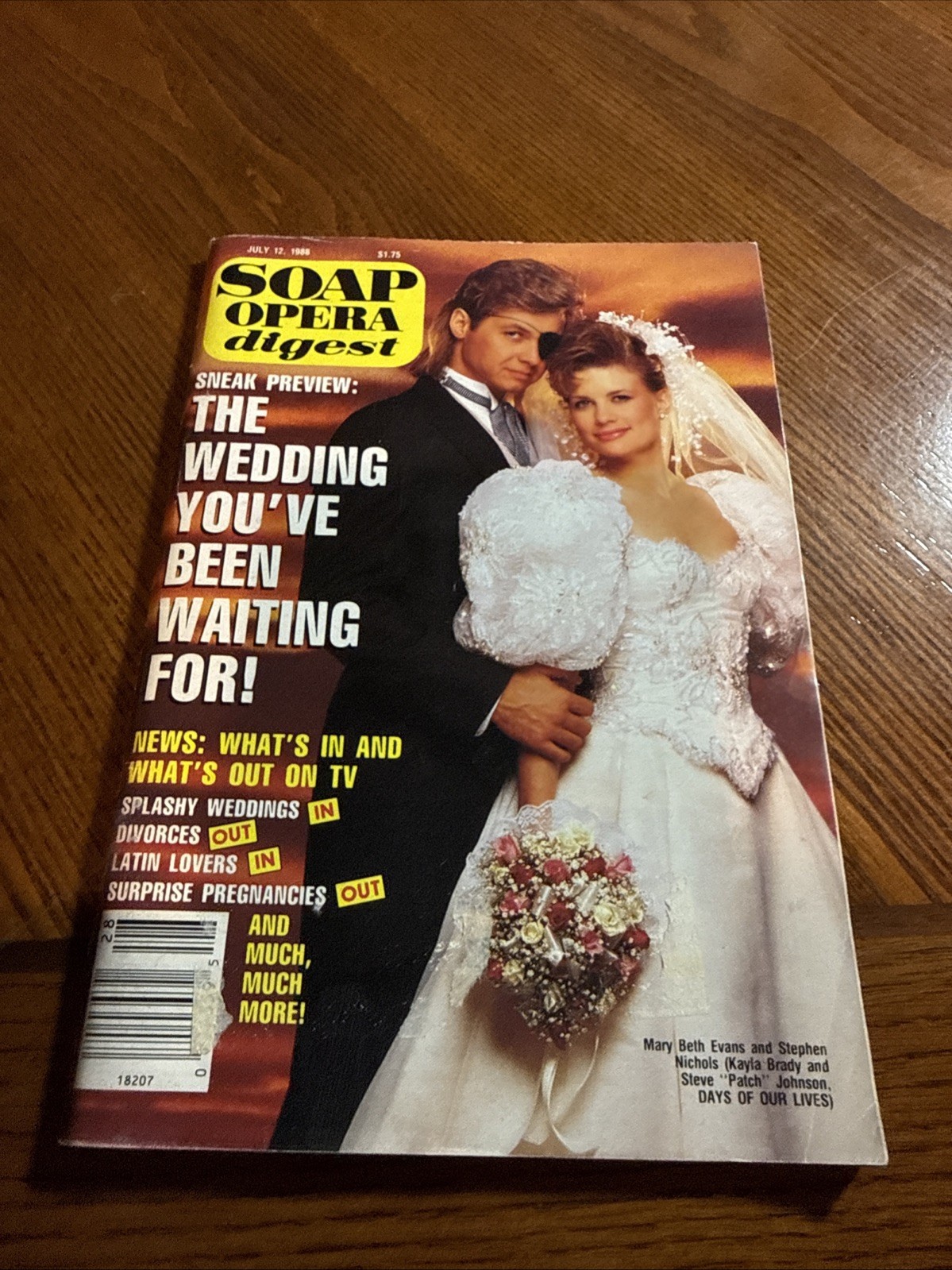 Soap Opera Digest July 12, 1988 With Address Label Soap Opera Digest July 12, 1988 With Address Label