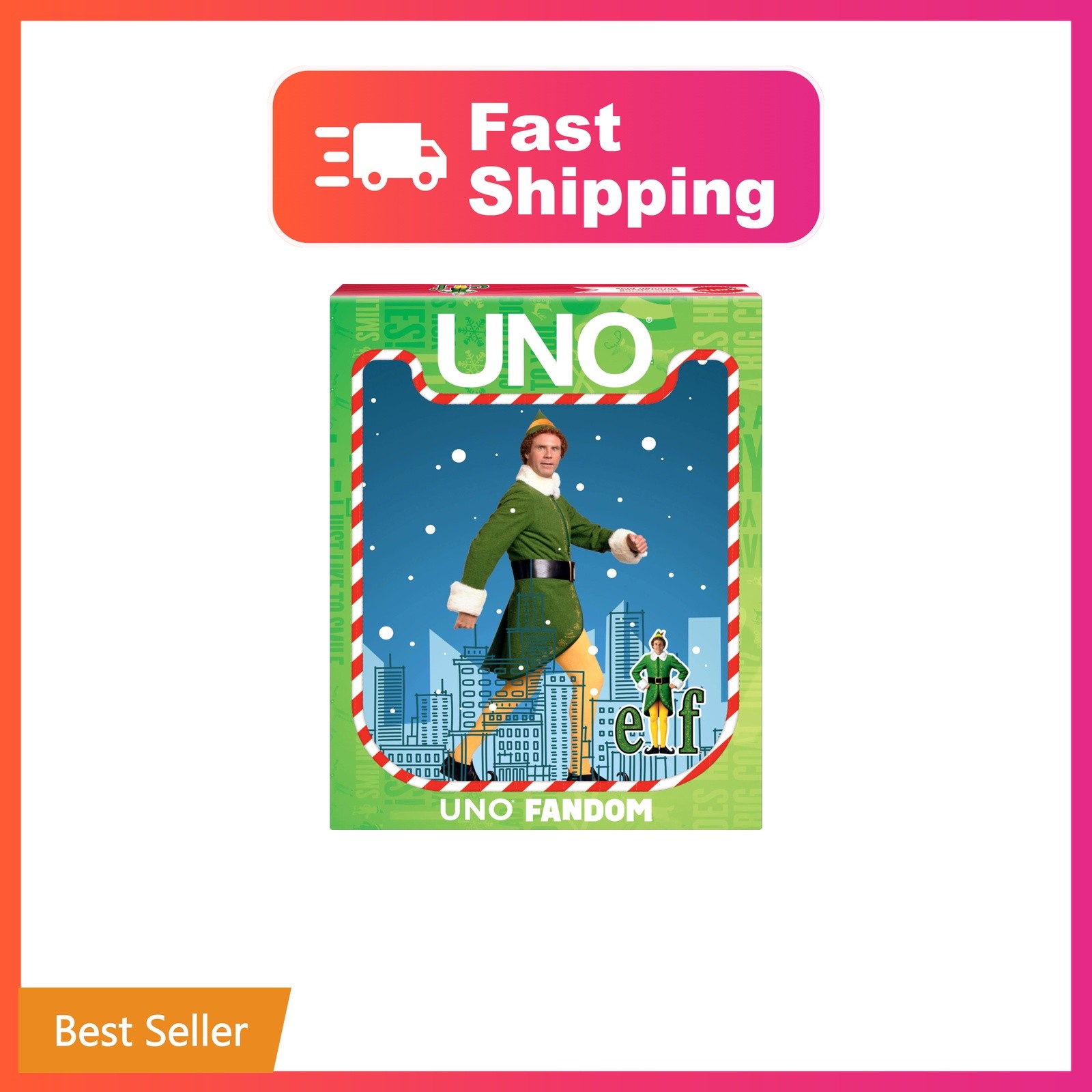 Mattel Games UNO Fandom Elf Card Game