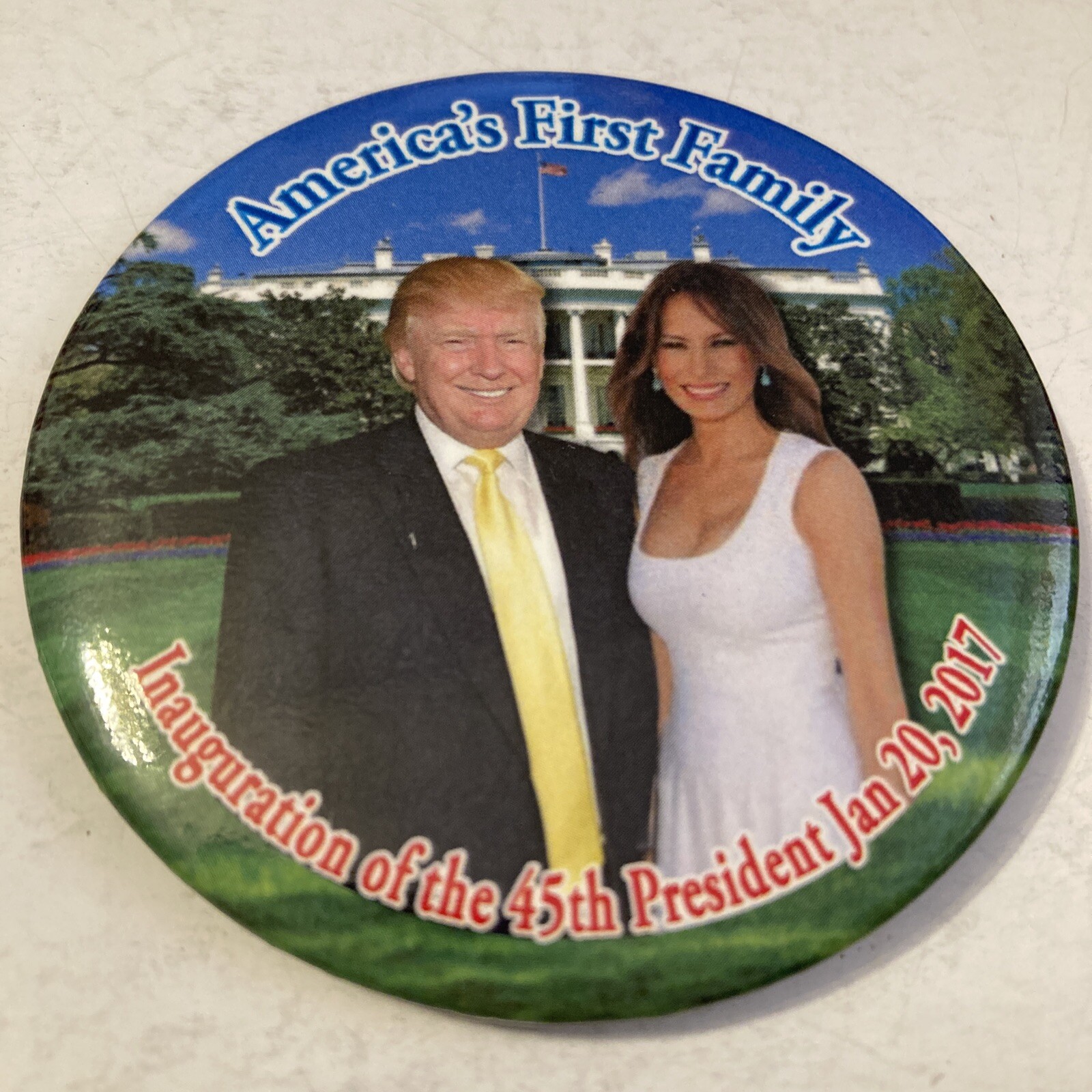 Donald And Melania Trump 2017 Inauguration Button 3” America’s First Family Donald And Melania Trump 2017 Inauguration Button 3” America’s First Family