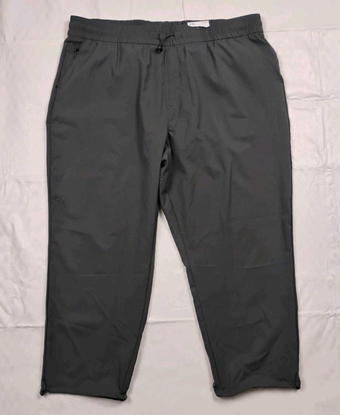 NWT Xersion Trek Pants Womens 2XL Gray Zip Pocket Lightweight Jogger 39x25 Gym