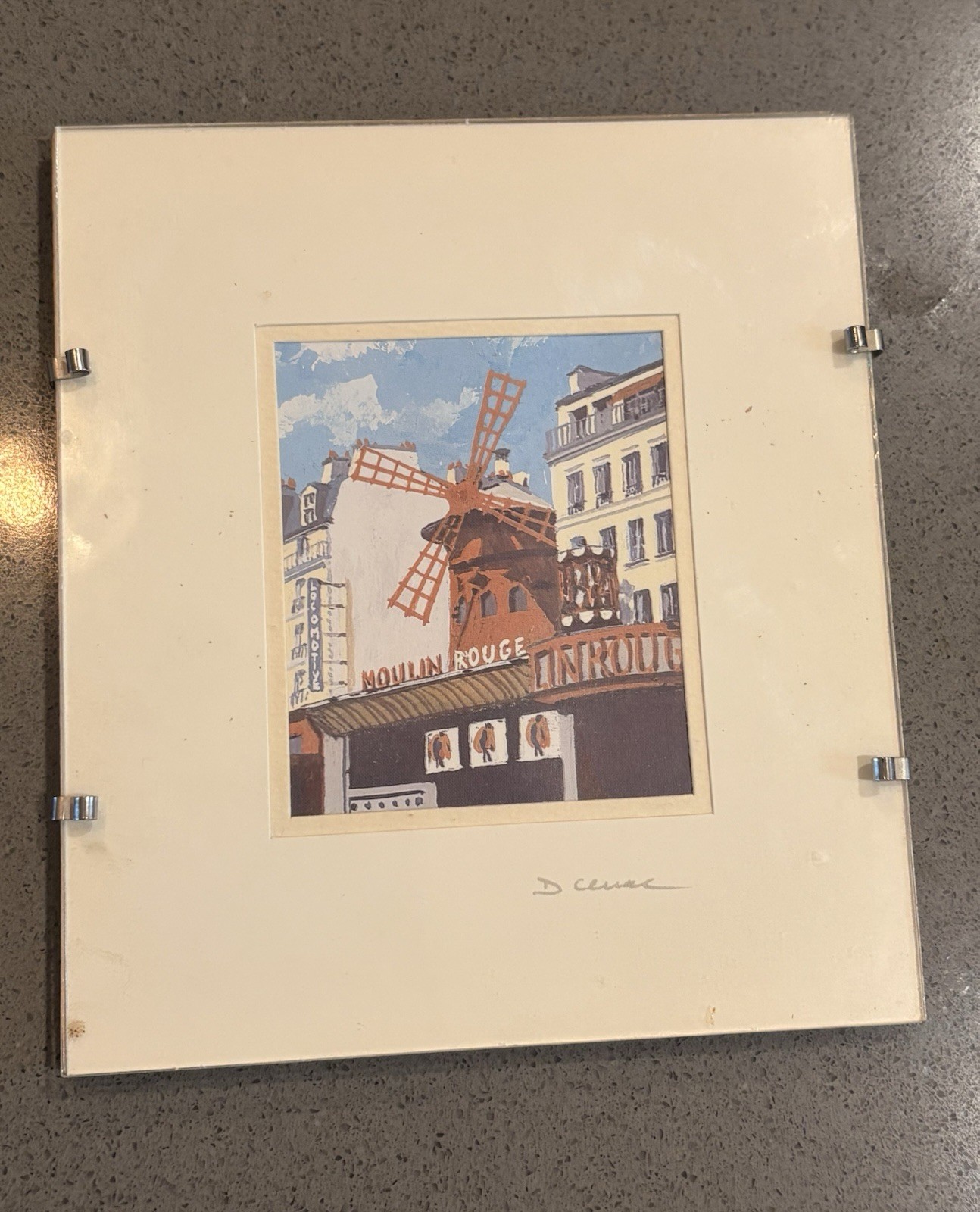 Vintage L’Imagier Paris Moulin Rouge Mini Art Print 4x4 Made in France Vintage L’Imagier Paris Moulin Rouge Mini Art Print 4x4 Made in France