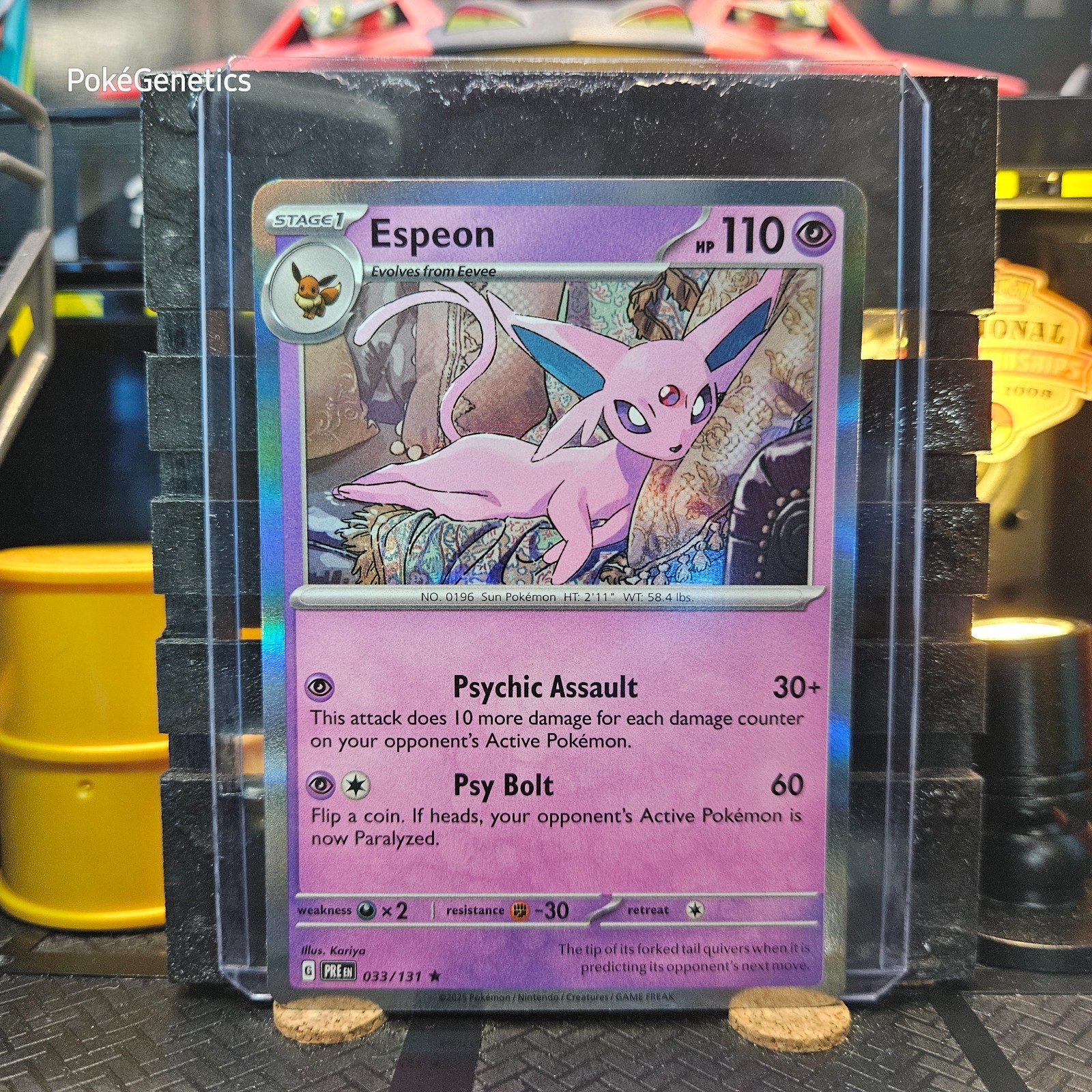 Espeon Prismatic Evolutions Holo Pokémon TCG 033/131 Scarlet & Violet Rare