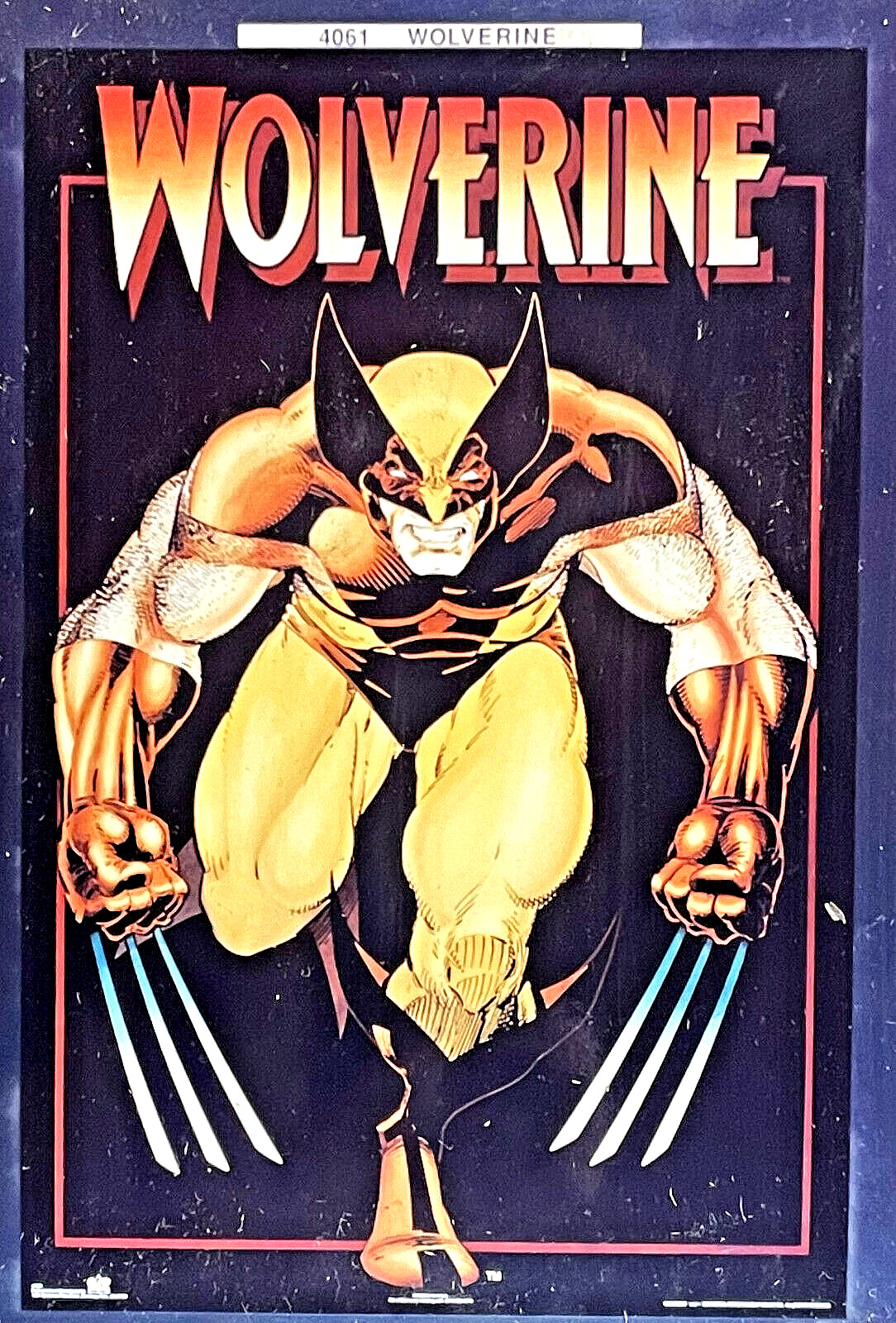 Vintage 1989 Poster Arthur Adams Wolverine X-Men Marvel 22\ Vintage 1989 Poster Arthur Adams Wolverine X-Men Marvel 22\
