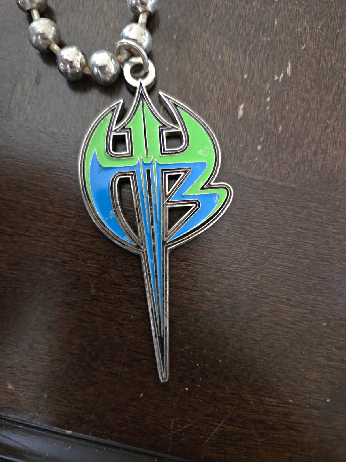 Vintage WWE Jeff Hardy Logo Pendant Necklace Hardy Boyz Hardyz TNA AEW Vintage WWE Jeff Hardy Logo Pendant Necklace Hardy Boyz Hardyz TNA AEW