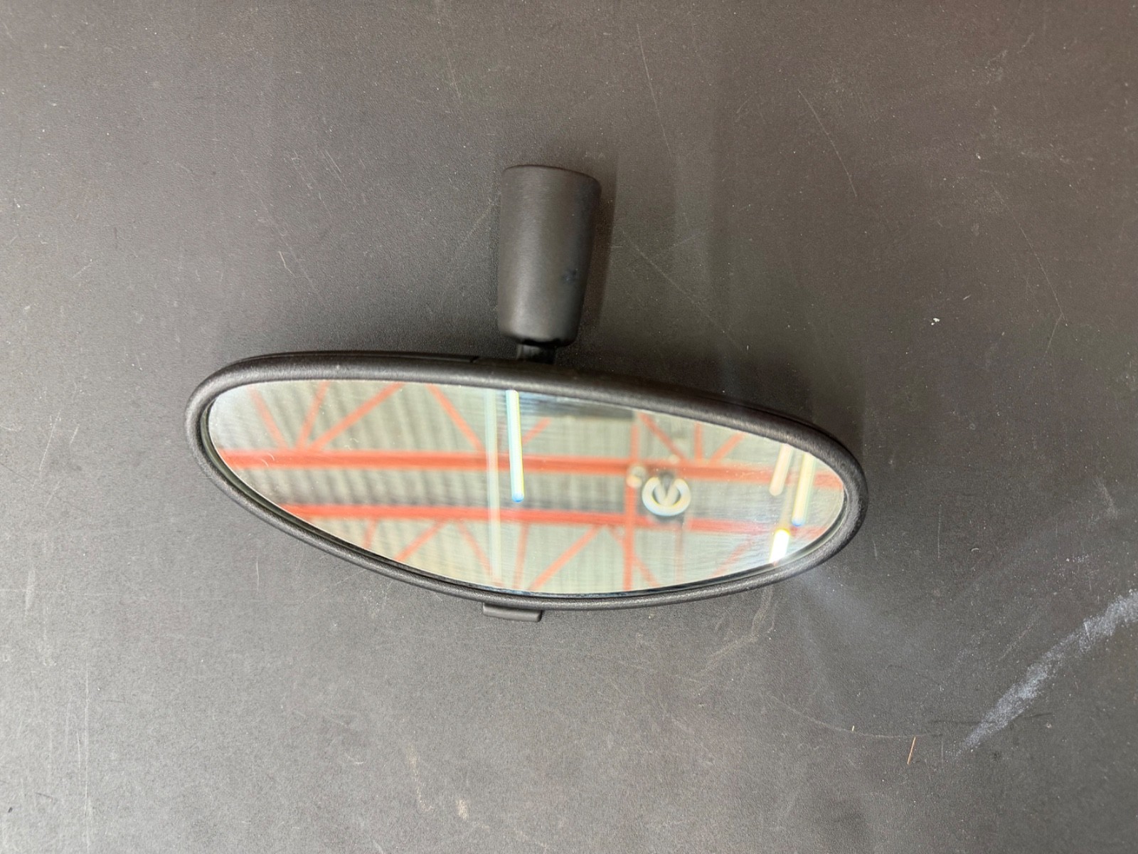 2008-2015 Smart Fortwo 451 Interior Rear View Mirror OEM Manual Black 2008-2015 Smart Fortwo 451 Interior Rear View Mirror OEM Manual Black