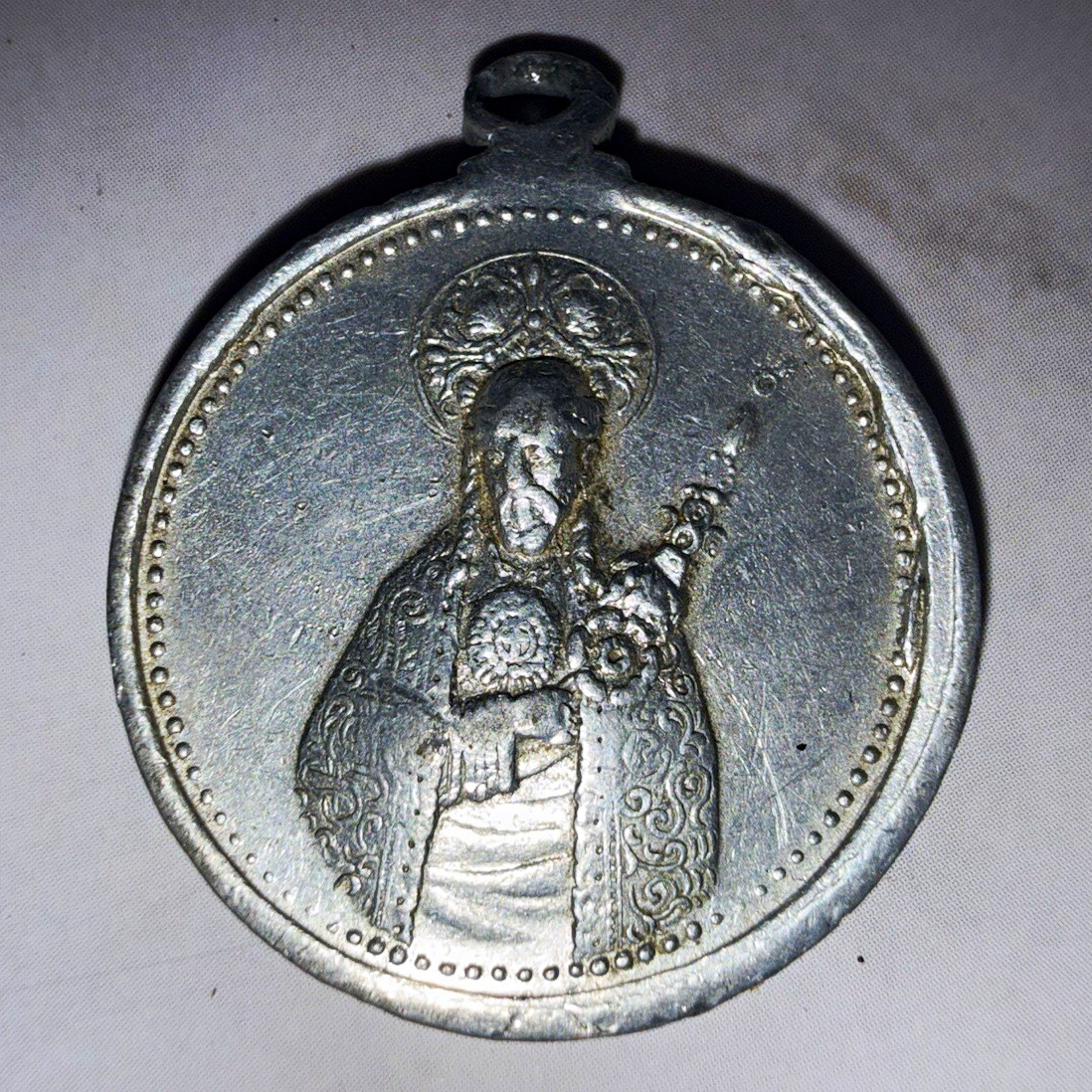 Alum VTG CATHOLIC DEVOTION MEDAL (Lord Holy Christ of Miracles) AZORES PORTUGAL Alum VTG CATHOLIC DEVOTION MEDAL (Lord Holy Christ of Miracles) AZORES PORTUGAL