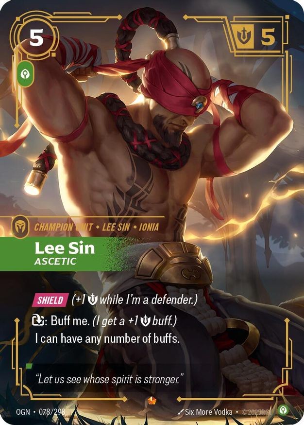 Riftbound Lee Sin (78/353) Origins NM FOIL Riftbound Lee Sin (78/353) Origins NM FOIL