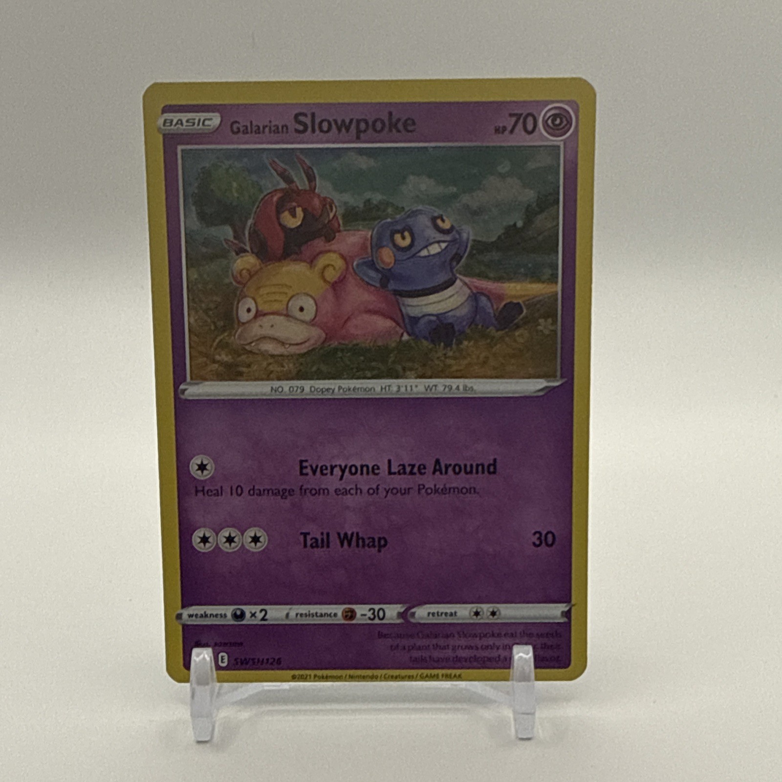 Galarian Slowpoke SWSH126 SWSH: Sword & Shield Promo Cards Holo Galarian Slowpoke SWSH126 SWSH: Sword & Shield Promo Cards Holo