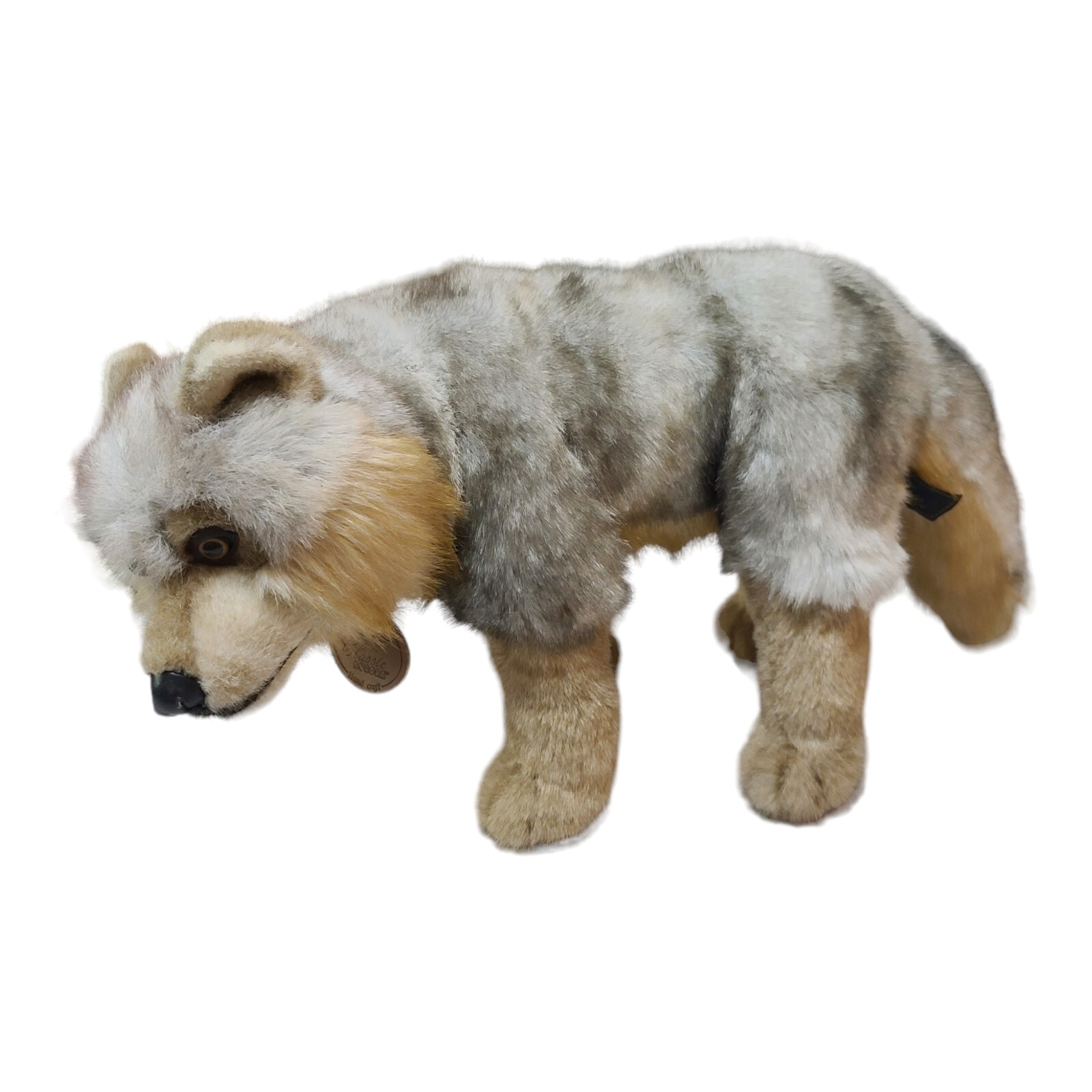1996 Aurora Classic Handcrafted Realistic Wolf Plush Stuffed Animal Standing 1996 Aurora Classic Handcrafted Realistic Wolf Plush Stuffed Animal Standing
