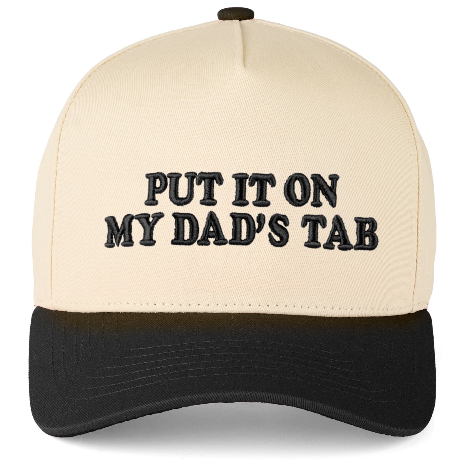 C.C PUT IT ON MY DAD\'S TAB Letter Embroidered Snapback Trucker Baseball Cap