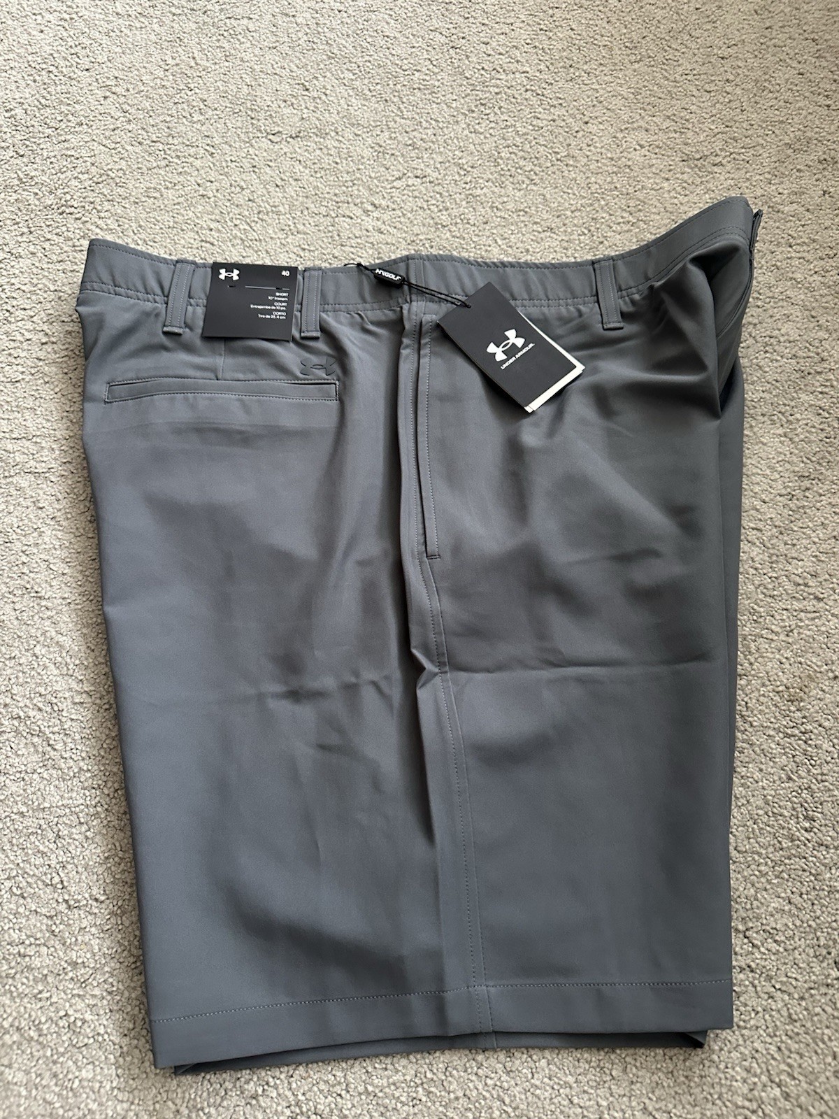Under Armour UA Storm Golf Chino Shorts Loose Fit Men’s Sz. 40 Gray Under Armour UA Storm Golf Chino Shorts Loose Fit Men’s Sz. 40 Gray
