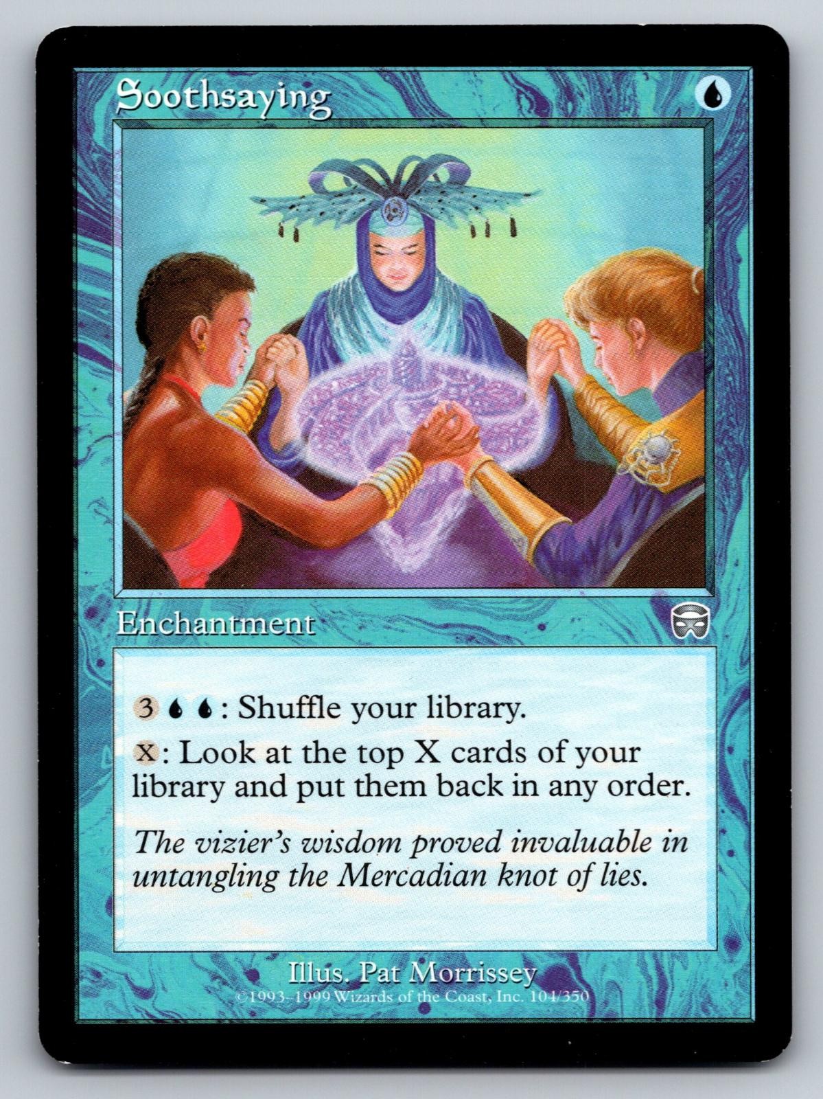 Soothsaying 104 Uncommon Mercadian Masques Magic: The Gathering Near Mint Soothsaying 104 Uncommon Mercadian Masques Magic: The Gathering Near Mint