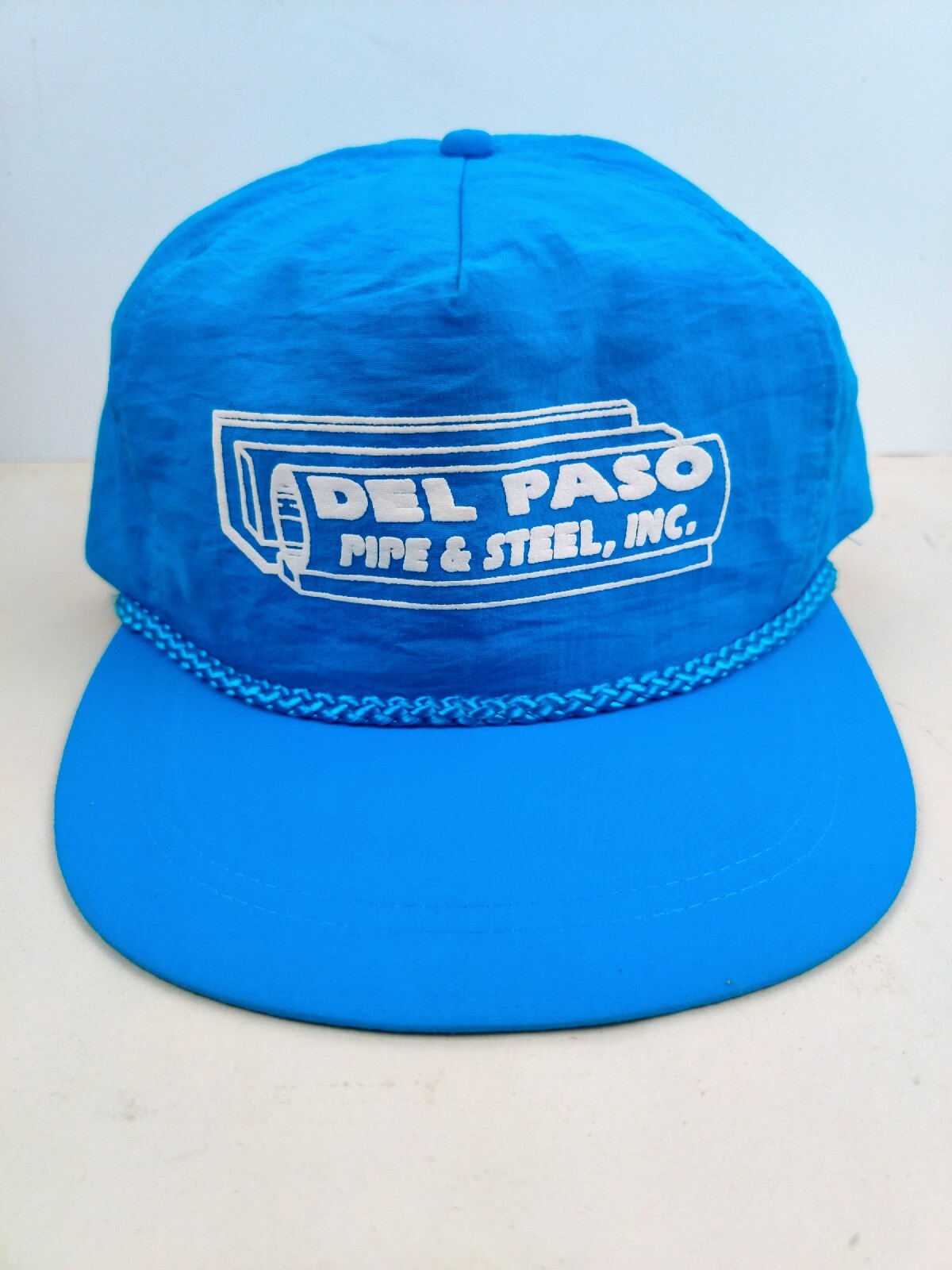 Vintage Puffy Print Del Paso Pipe G Steel California USA Trucker Hat Snapback Vintage Puffy Print Del Paso Pipe G Steel California USA Trucker Hat Snapback