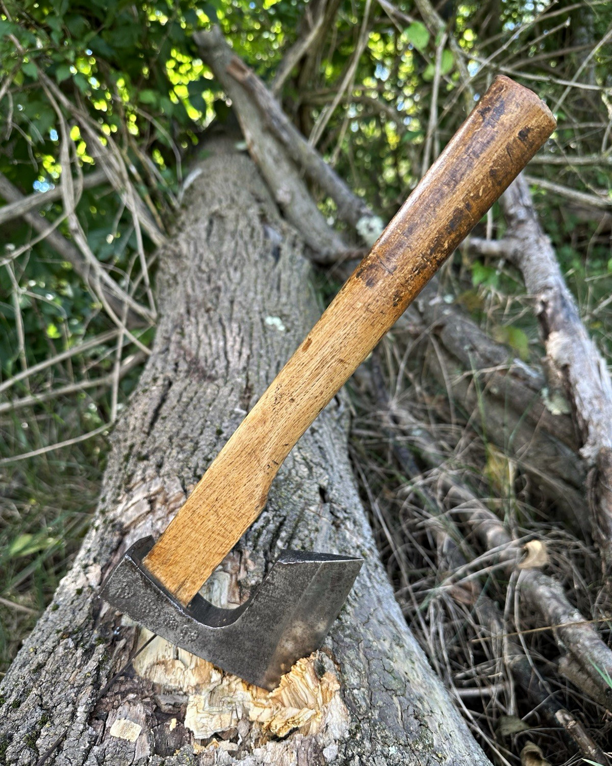 Vintage Japanese Masakari Axe Hand Forged Signed Punch Marked Restored