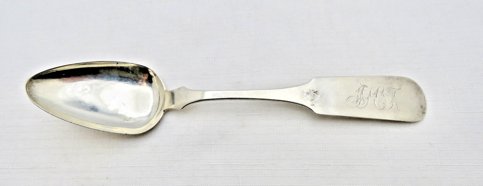 Rare Antique Early 19th Cenury J.F. Reeves 10.15 Silver Large Serving Spoon Rare Antique Early 19th Cenury J.F. Reeves 10.15 Silver Large Serving Spoon