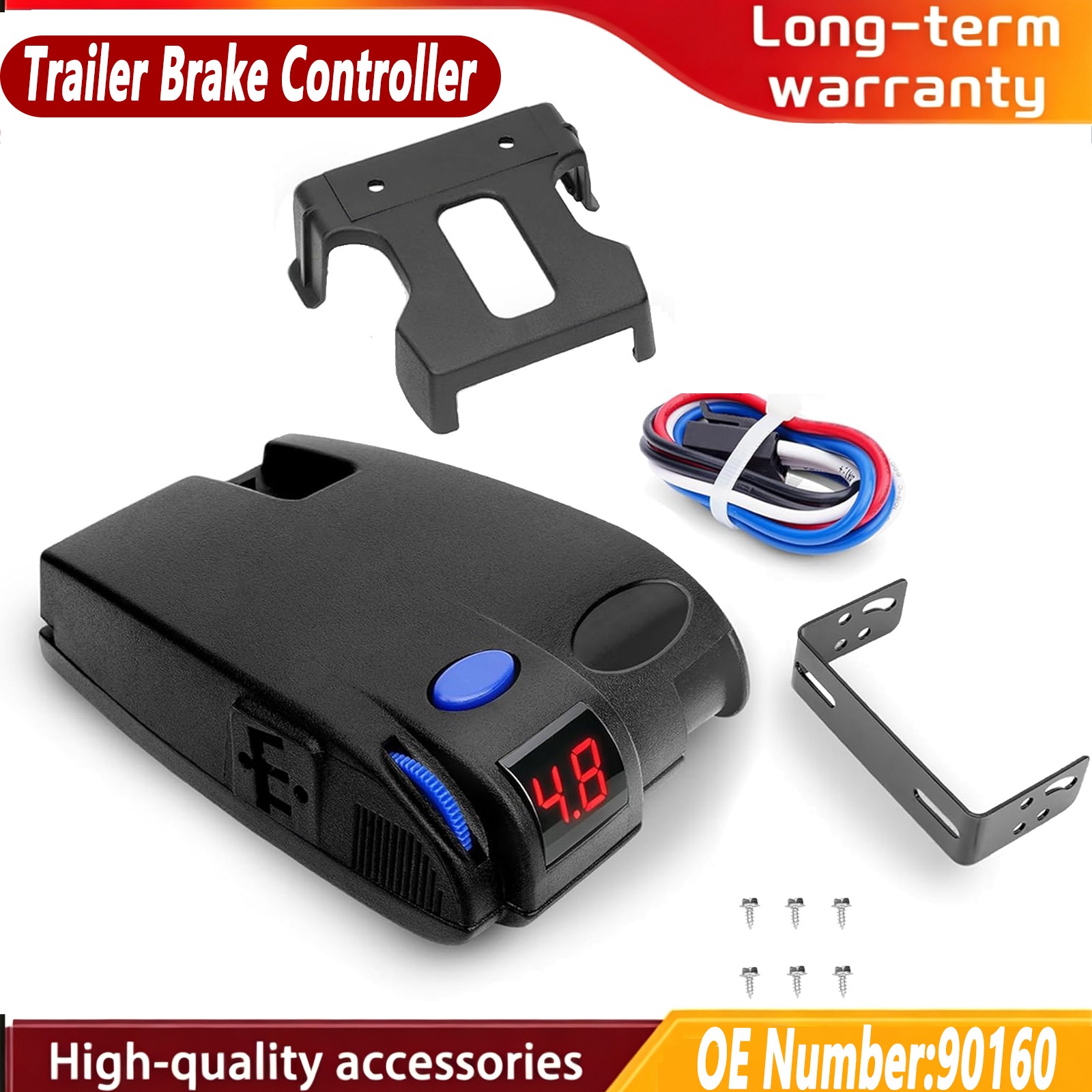 For Tekonsha90160 Trailer Brake Controller for Trailers with 1-3 Axles Electric