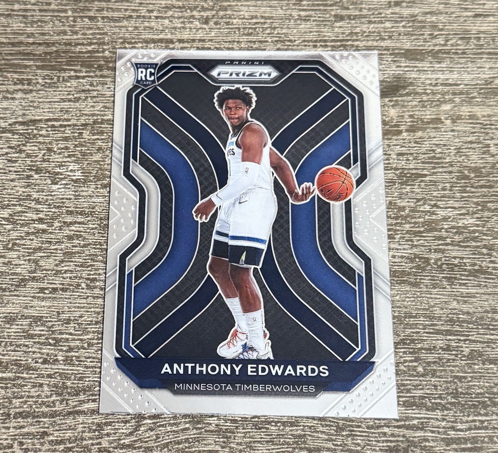 2020 Panini Prizm Basketball Anthony Edwards #258 Base Prizm Rookie RC MIN 2020 Panini Prizm Basketball Anthony Edwards #258 Base Prizm Rookie RC MIN