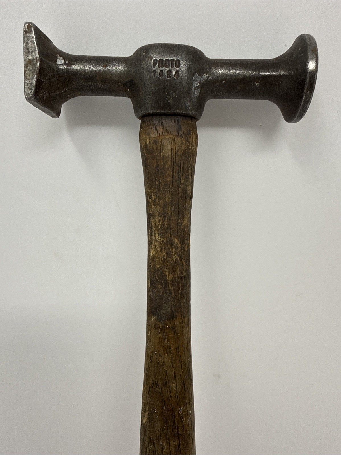 Vintage Proto 1424 Auto Body Repair Hammer Flat Face Finishing Hammer ☆USA