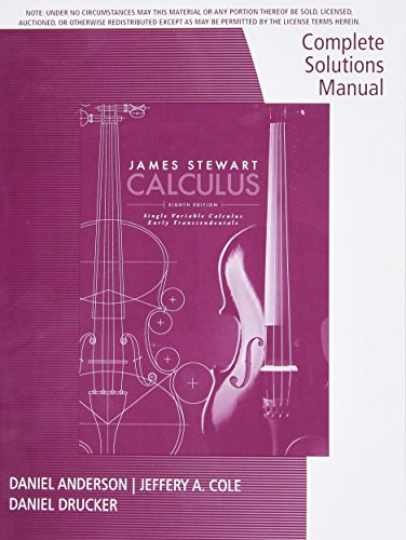 Complete Solutions Manual, Chapters 1-11 for - Paperback, by Stewart - Very Good Complete Solutions Manual, Chapters 1-11 for - Paperback, by Stewart - Very Good