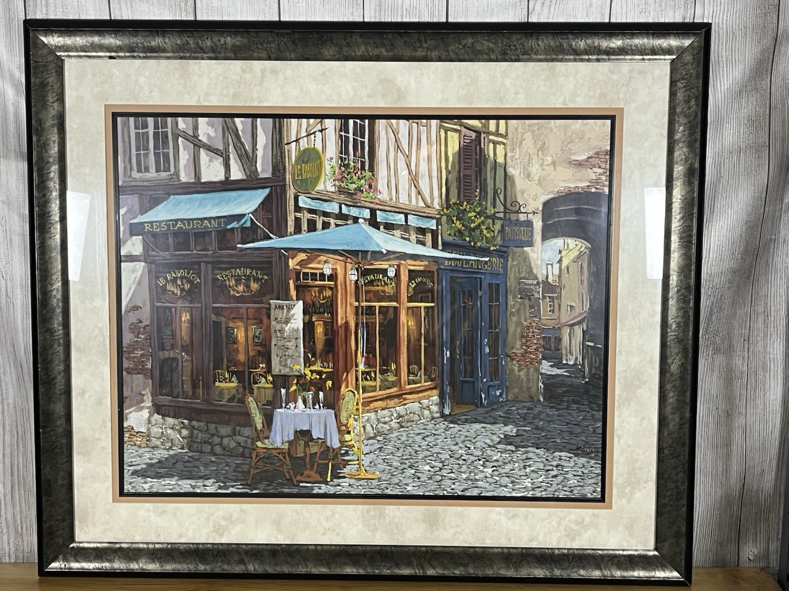 Rare Framed “Le Raboliot” By Artist Viktor Shvaiko. Double Matted Fine Art Print Rare Framed “Le Raboliot” By Artist Viktor Shvaiko. Double Matted Fine Art Print