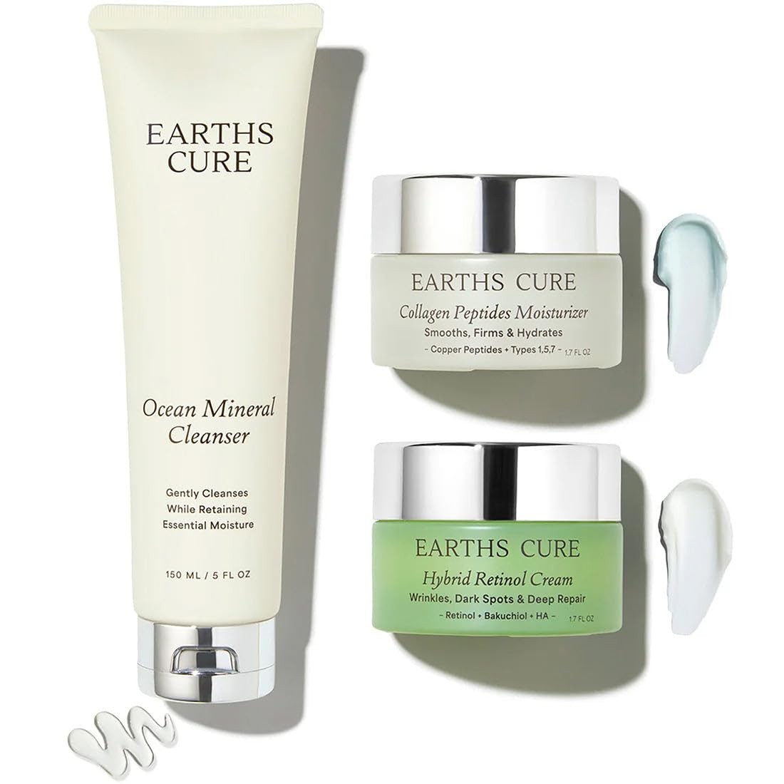 EarthsCure 3 Step AntiAging Routine  Simple Routine for Wrinkles, Dark Spots,...