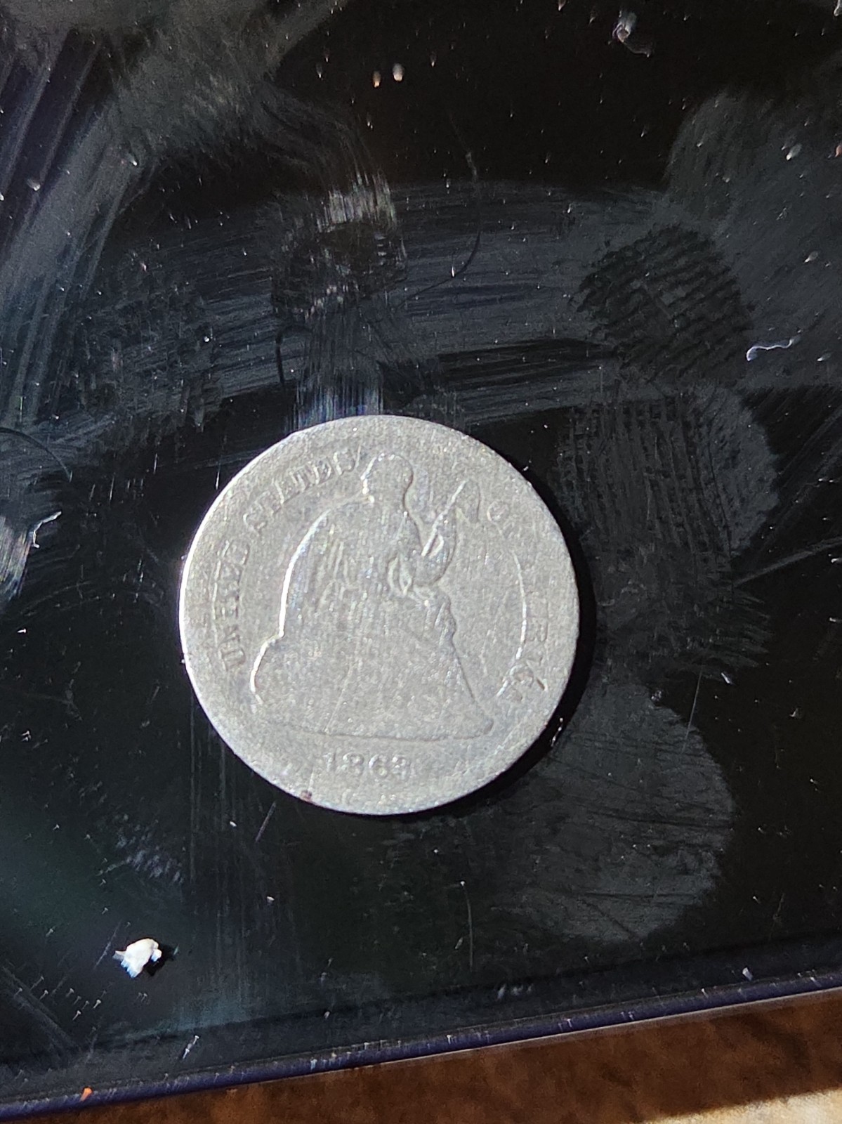 1863 S Silver Seated Liberty Half Dime- San Francisco 1863 S Silver Seated Liberty Half Dime- San Francisco